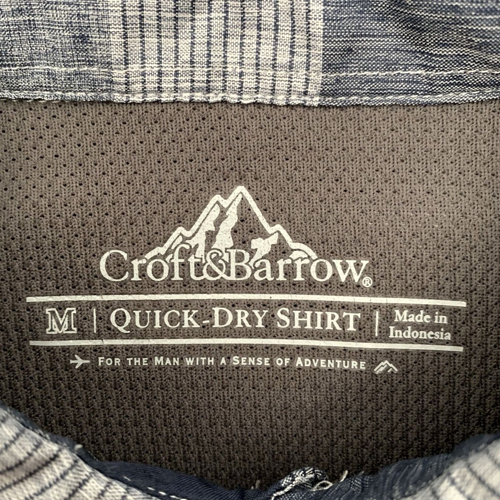 Croft & Barrow Croft & Barrow Mens Medium Plaid Performance Vented Button Up Shirt Quick Dry Size US M / EU 48-50 / 2 - 2 Thumbnail