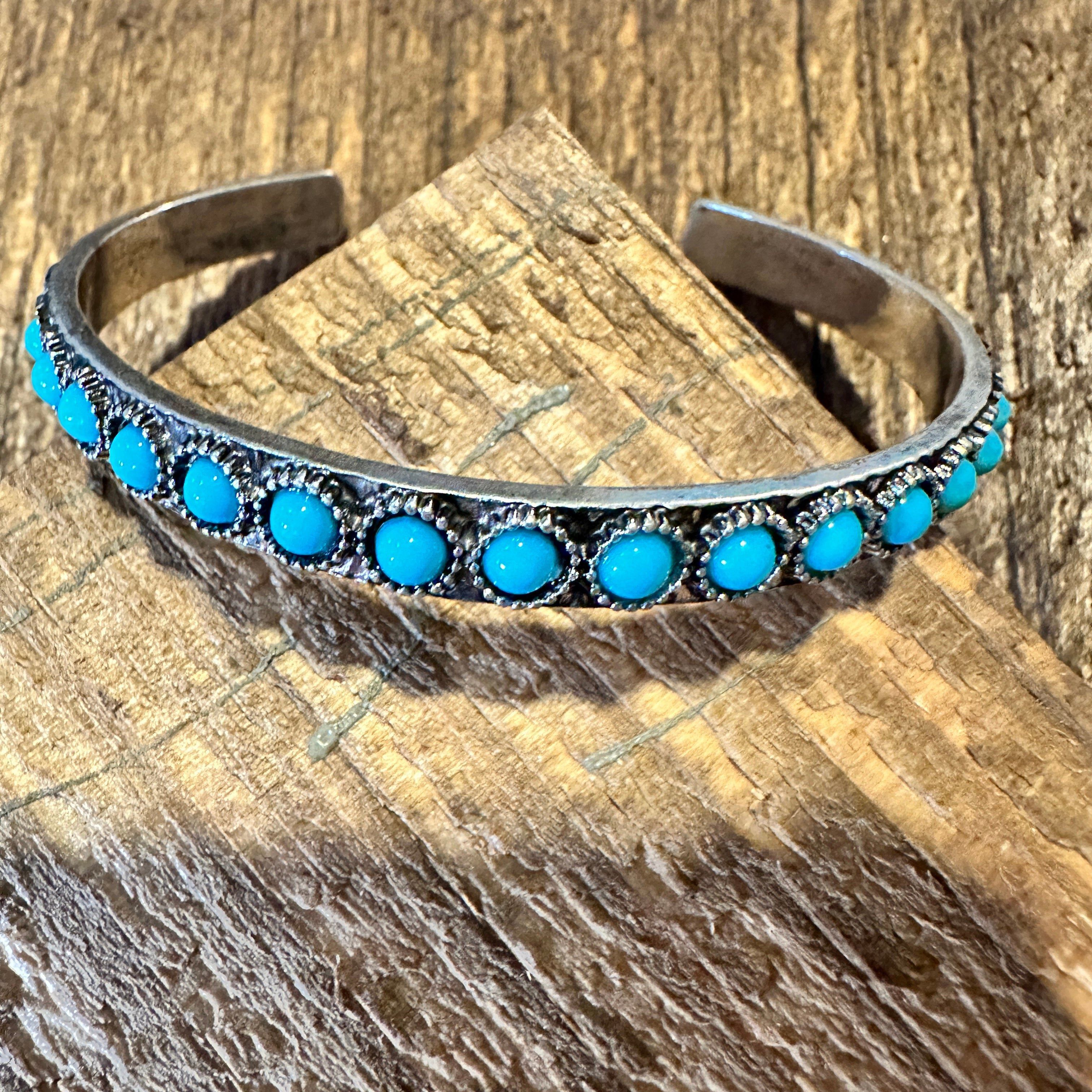 Other Southwestern Boho Vintage Turquoise Cowgirl Open Bangle with Size ONE SIZE - 1 Thumbnail