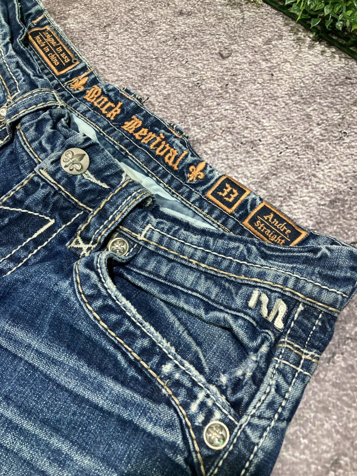 Rock Revival Vintage Rock Revival Andre Straight Y2K Denim Jeans Size US 33 - 12 Thumbnail