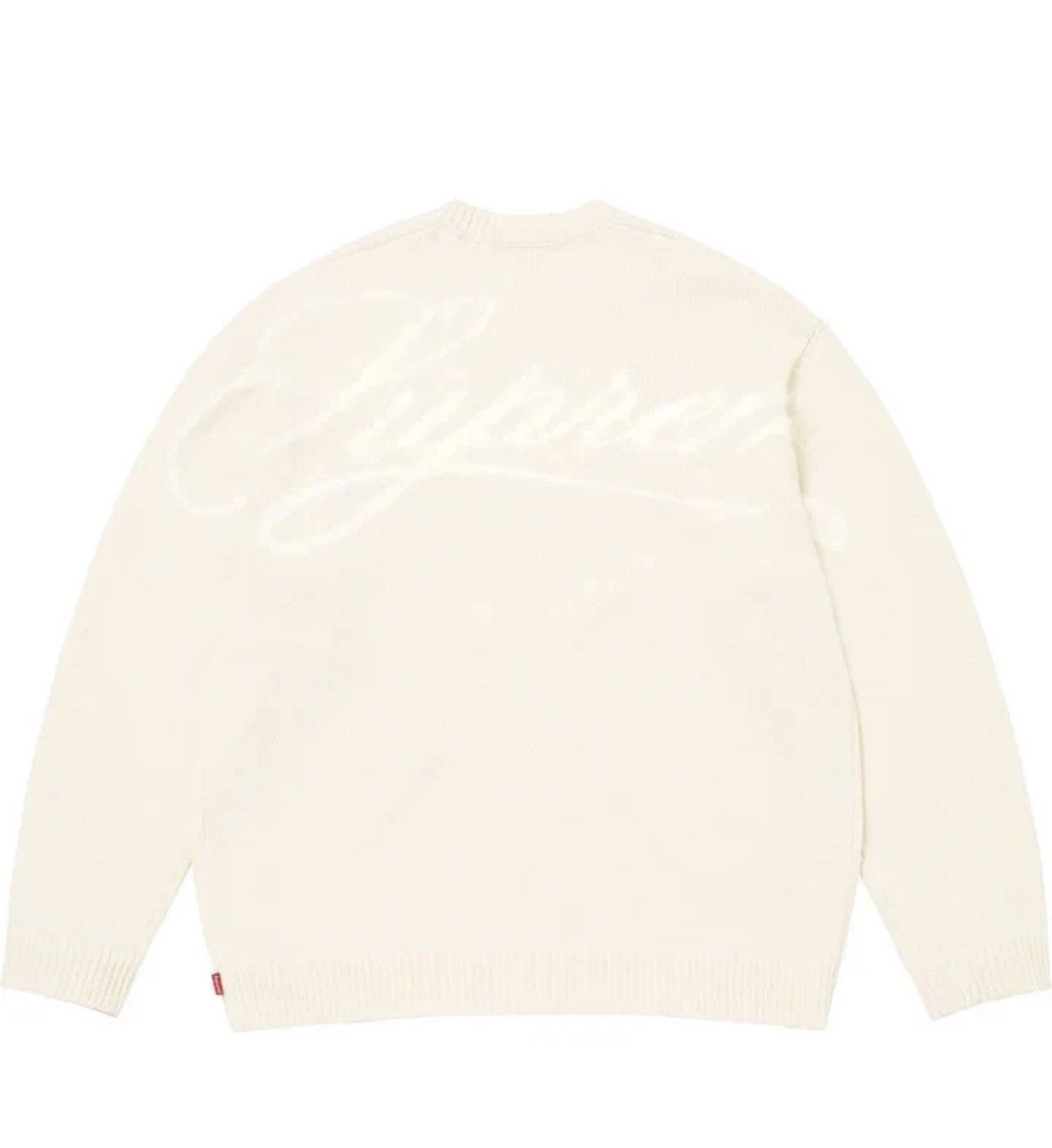 Supreme Supreme Angora Script Ivory Sweater (XL) *IN-HAND Size US XL / EU 56 / 4 - 1 Thumbnail