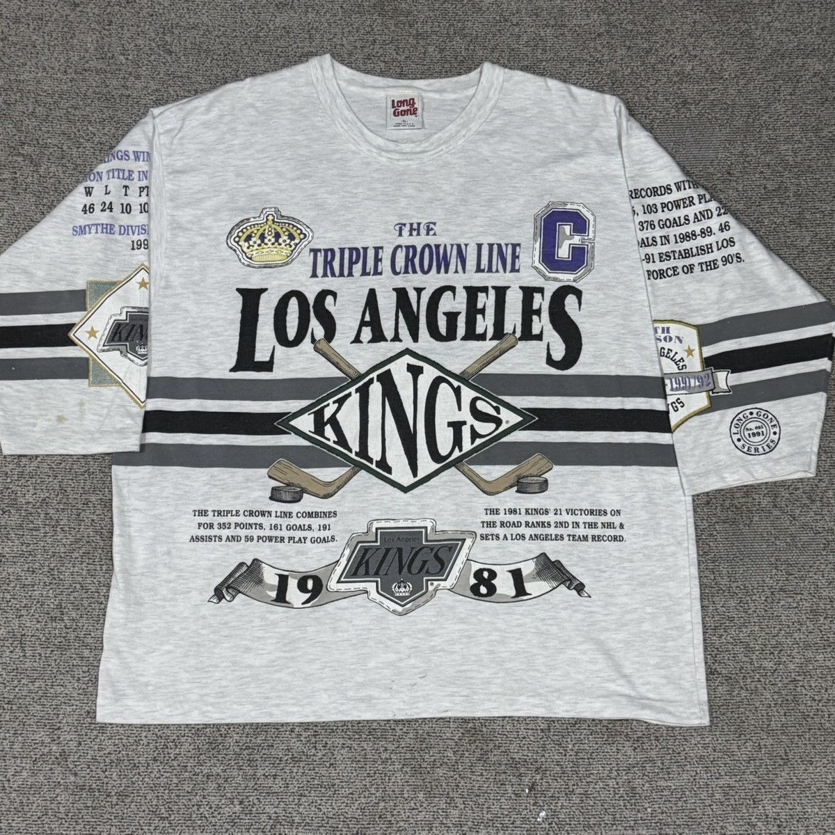Vintage Vintage Long Gone Kings Los Angeles NHL Hockey Size US XL / EU 56 / 4 - 1 Thumbnail