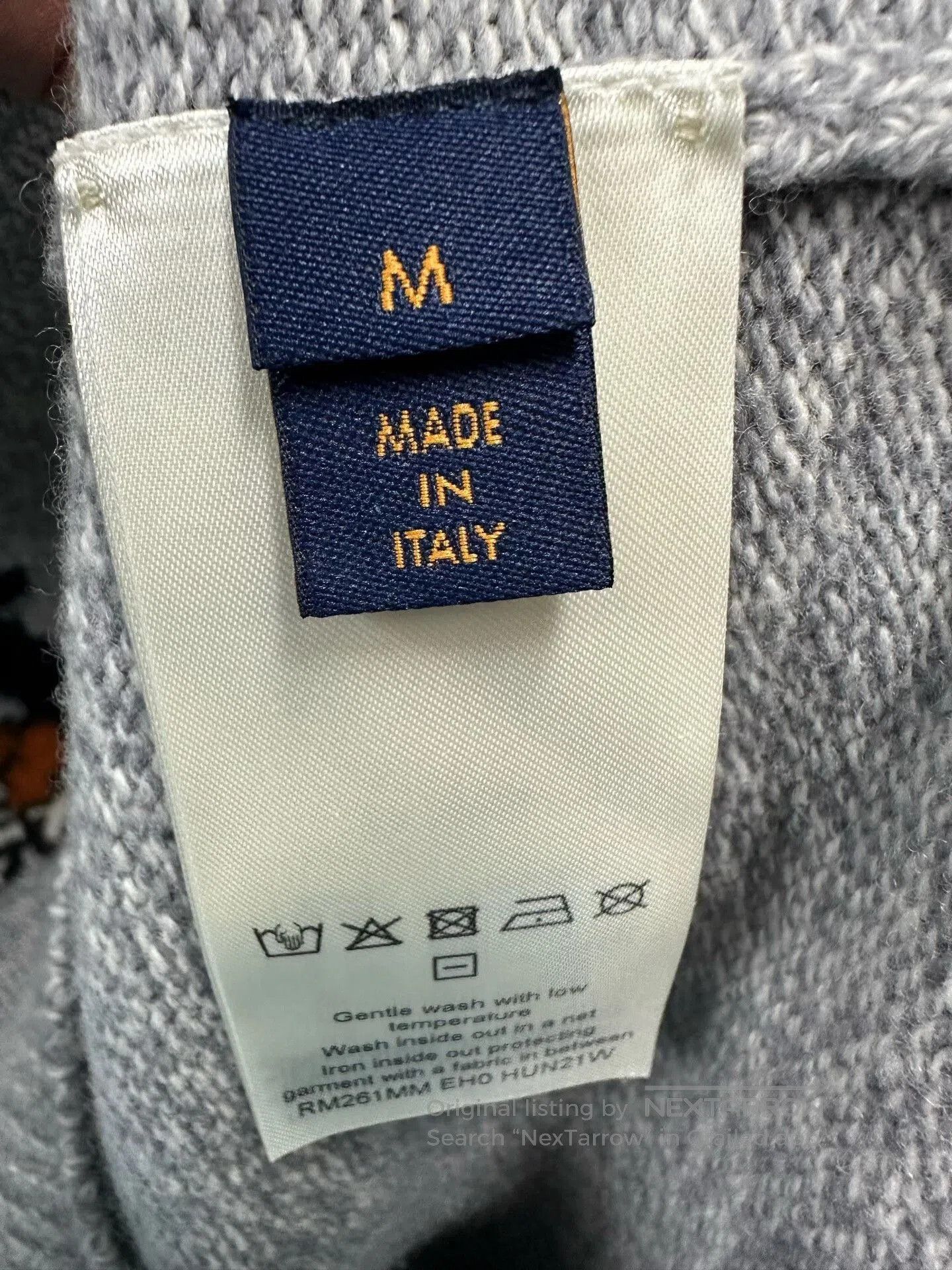 Louis Vuitton Louis Vuitton Gray Fox Patterned Knit Sweater. Size US M / EU 48-50 / 2 - 2 Thumbnail