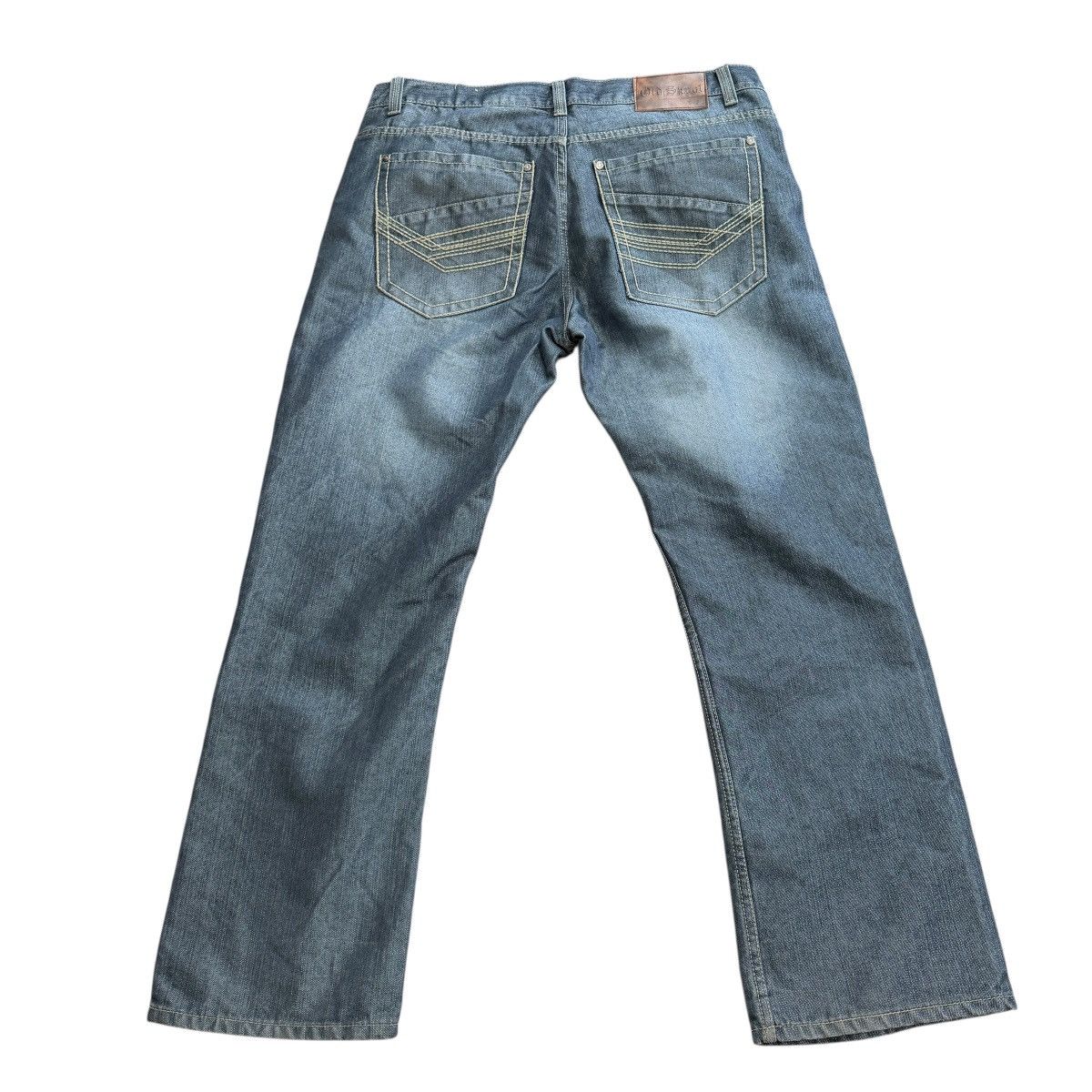 Vintage Old Skool Jeans Embroidered Y2K 2000s Hip Hop Vintage Size US 38 / EU 54 - 2 Thumbnail