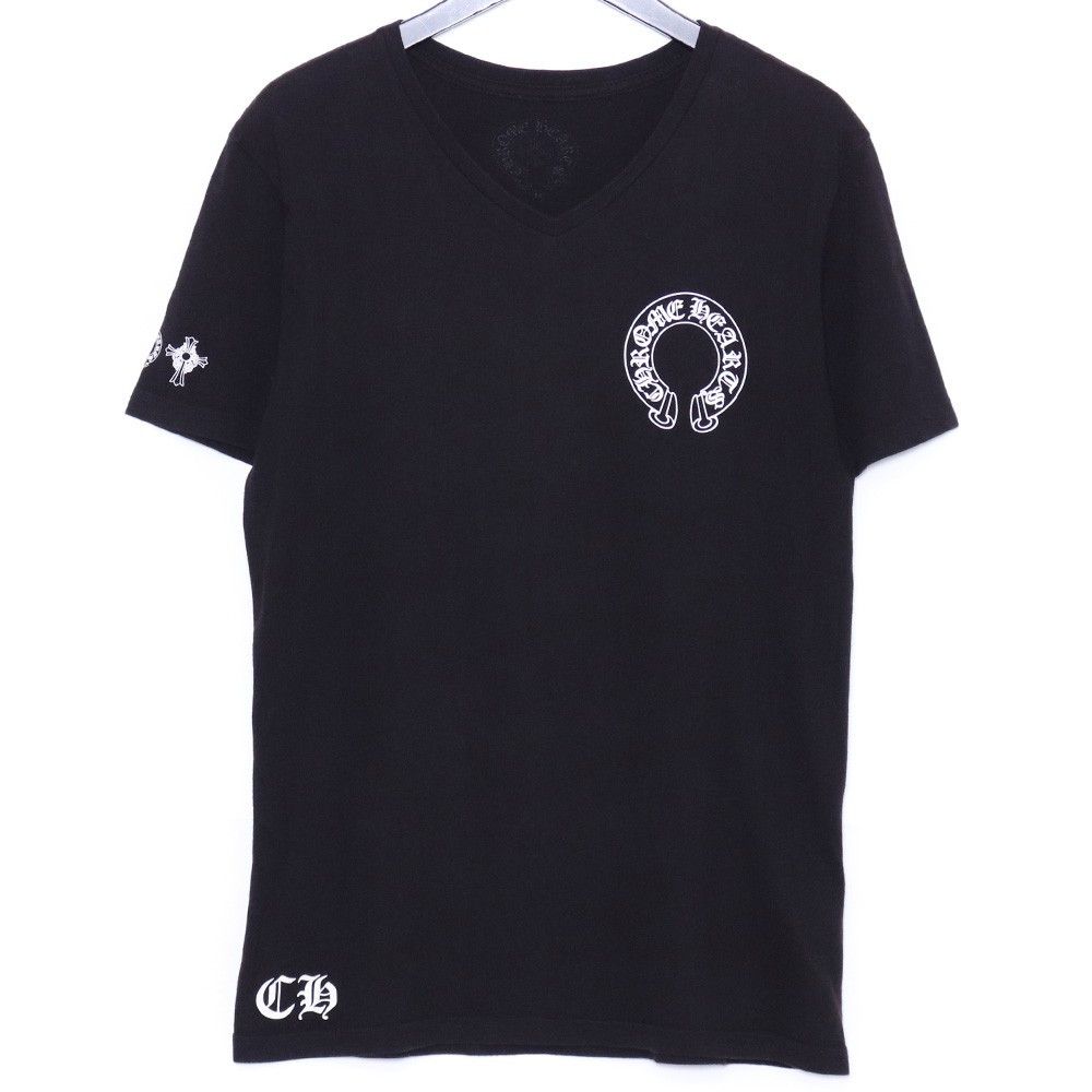 Chrome Hearts Chrome Hearts T-Bar Scroll Star Logo Black T-Shirt