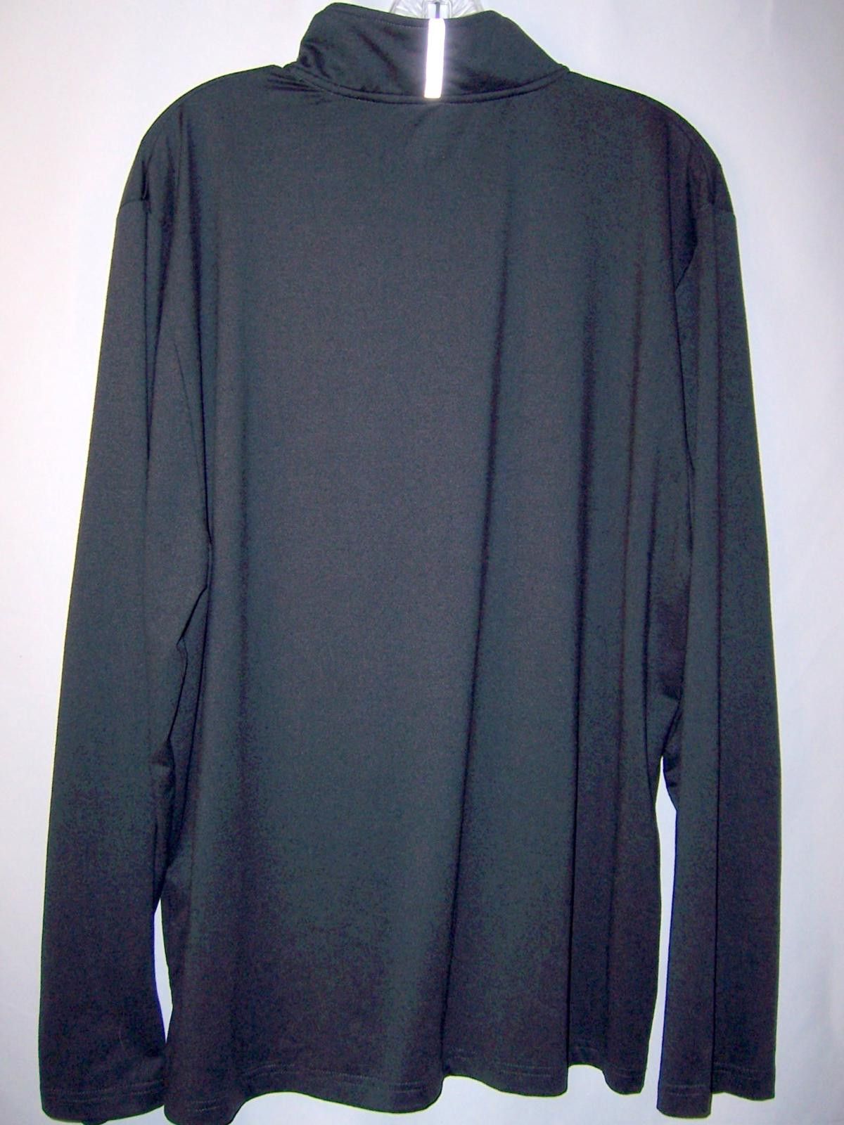 Reebok Reebok Play Dry 1/4 Zip Long Sleeve Pullover-Men's L-Dk Grey Size US L / EU 52-54 / 3 - 3 Thumbnail