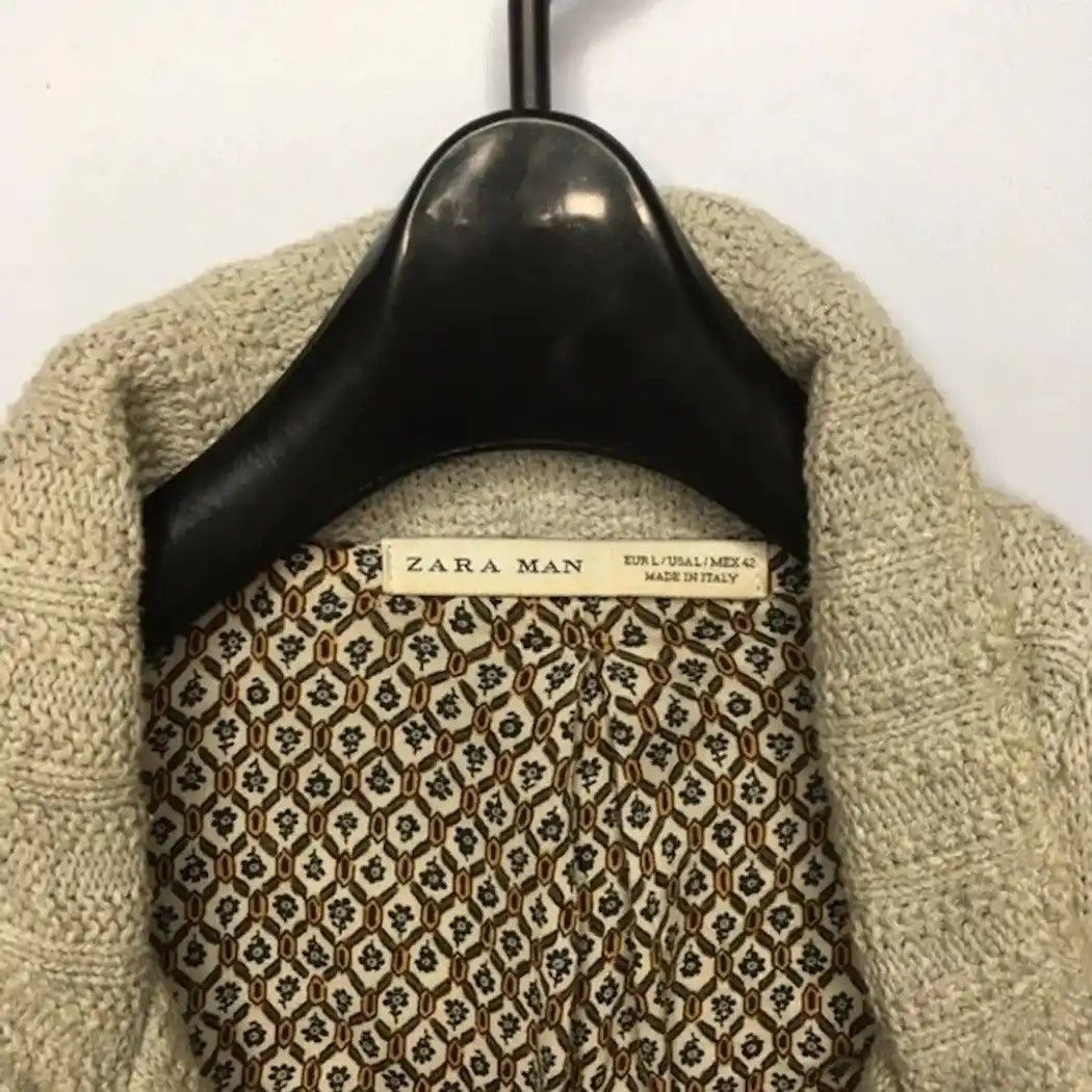 Aran Isles Knitwear Cardigan Zara Man Knit Wear Made In Italy Size US S / EU 44-46 / 1 - 4 Thumbnail