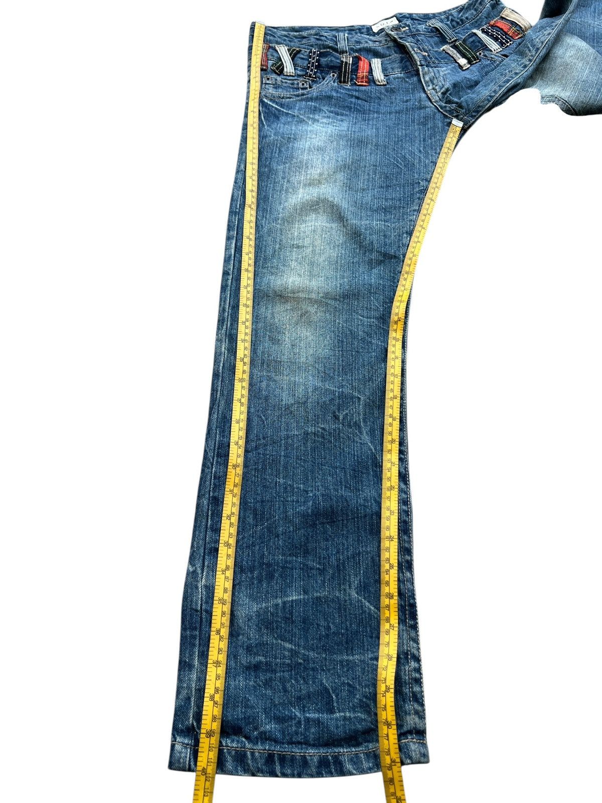 Japanese Brand QT Faded Double Waist Straight Denim Jeans 33x31 Size US 33 - 10 Thumbnail