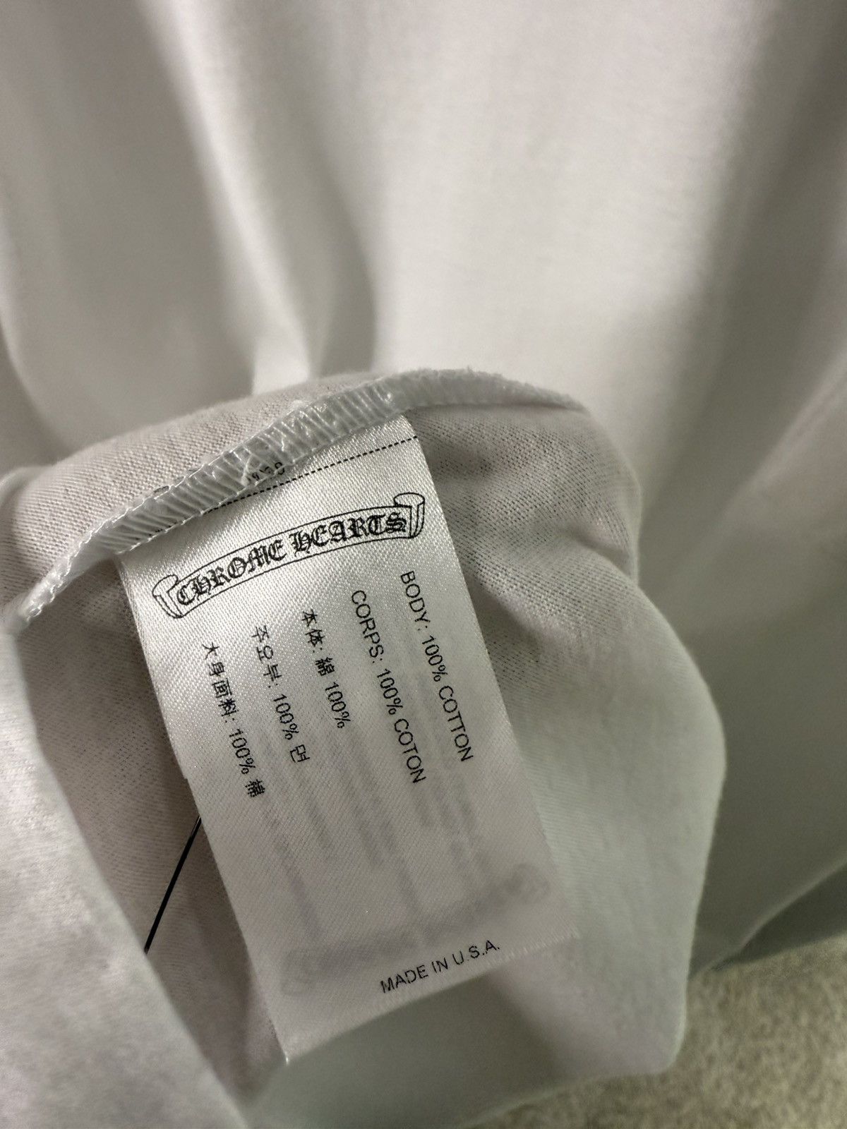 Chrome Hearts Chrome Hearts White/Blue Neck Logo Longsleeve Size US XL / EU 56 / 4 - 3 Thumbnail