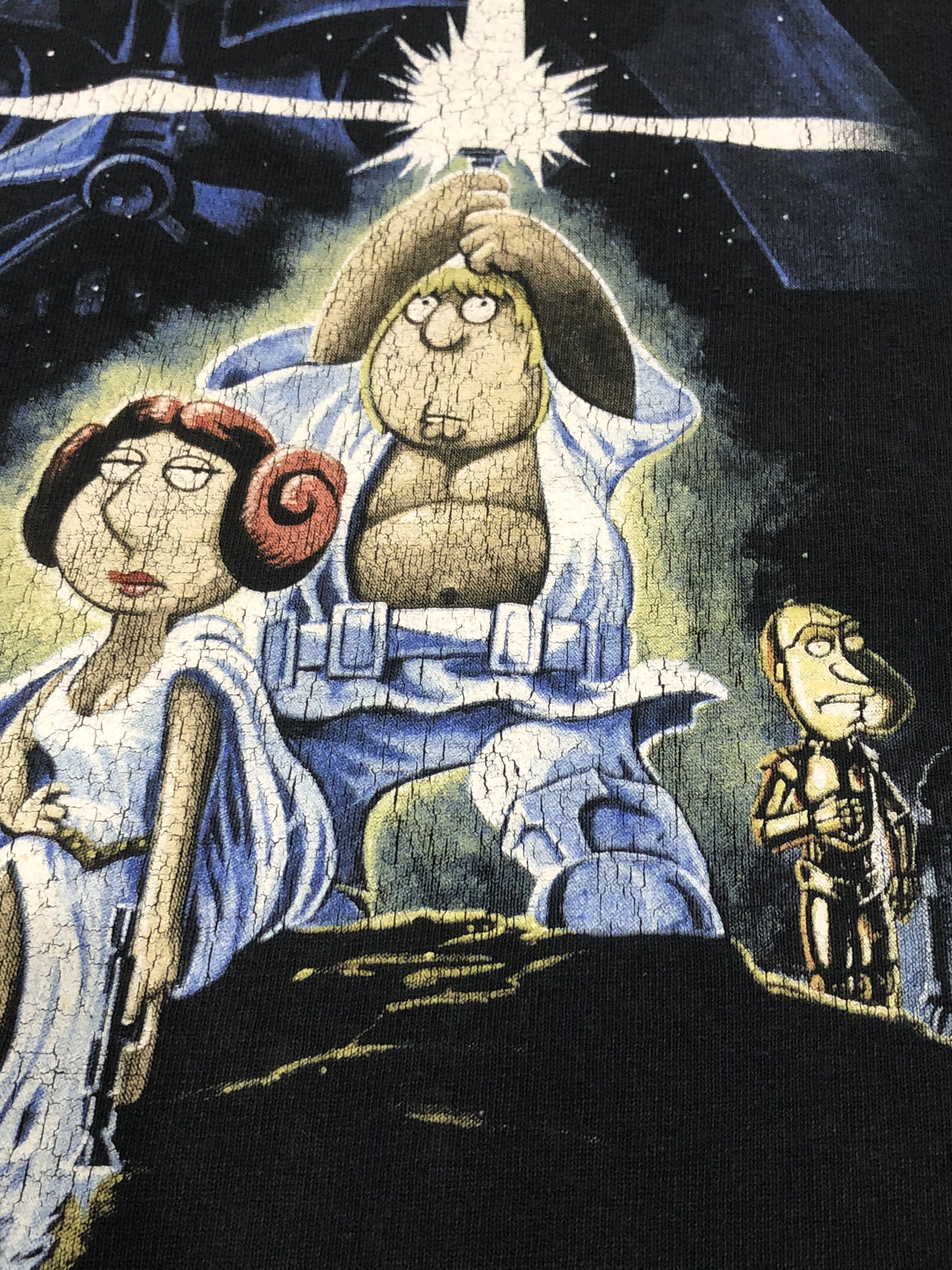 Star Wars × Vintage Vintage Family Guy Star Wars Parody Jerzees T-Shirt Size XL Size US XL / EU 56 / 4 - 4 Thumbnail