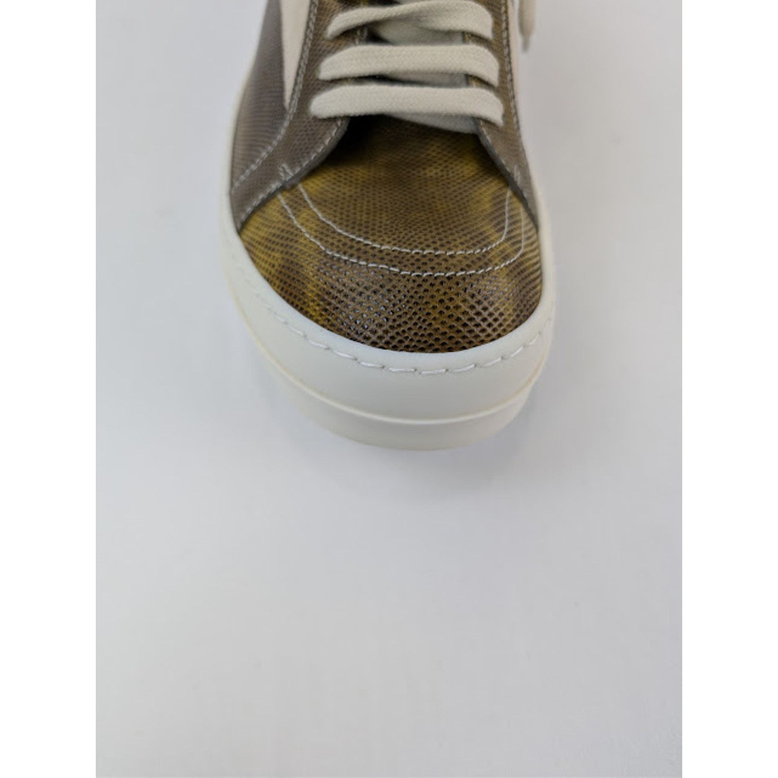 Rick Owens o1rshd1 Hollywood Vintage Sneakers in Acid / Milk / Milk Size US 7 / EU 40 - 15 Thumbnail