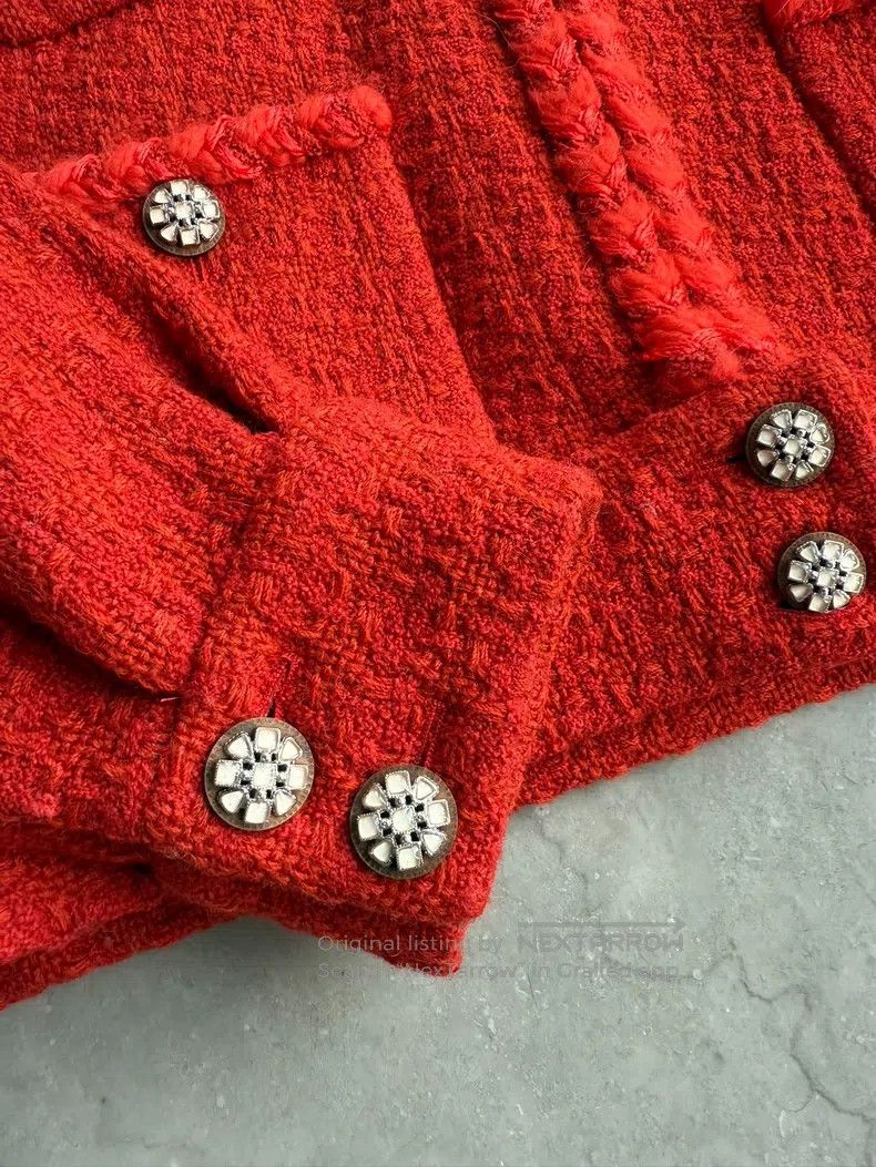 Chanel Chanel Snow Series Red Coat Size XS / US 0-2 / IT 36-38 - 2 Thumbnail