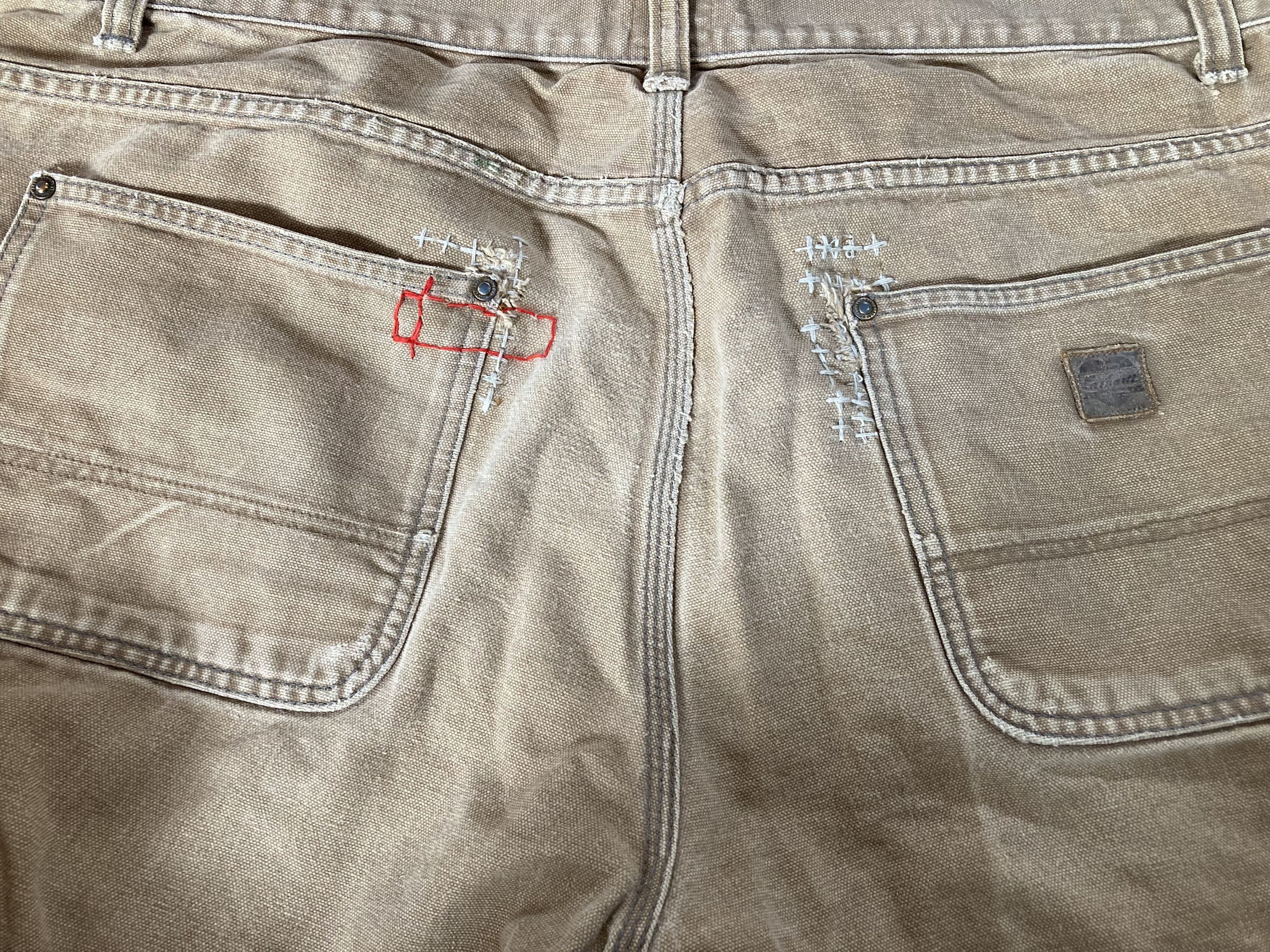 Carhartt Vintage Distressed Thrashed Carhartt Logger Work Pants Size US 40 / EU 56 - 13 Thumbnail