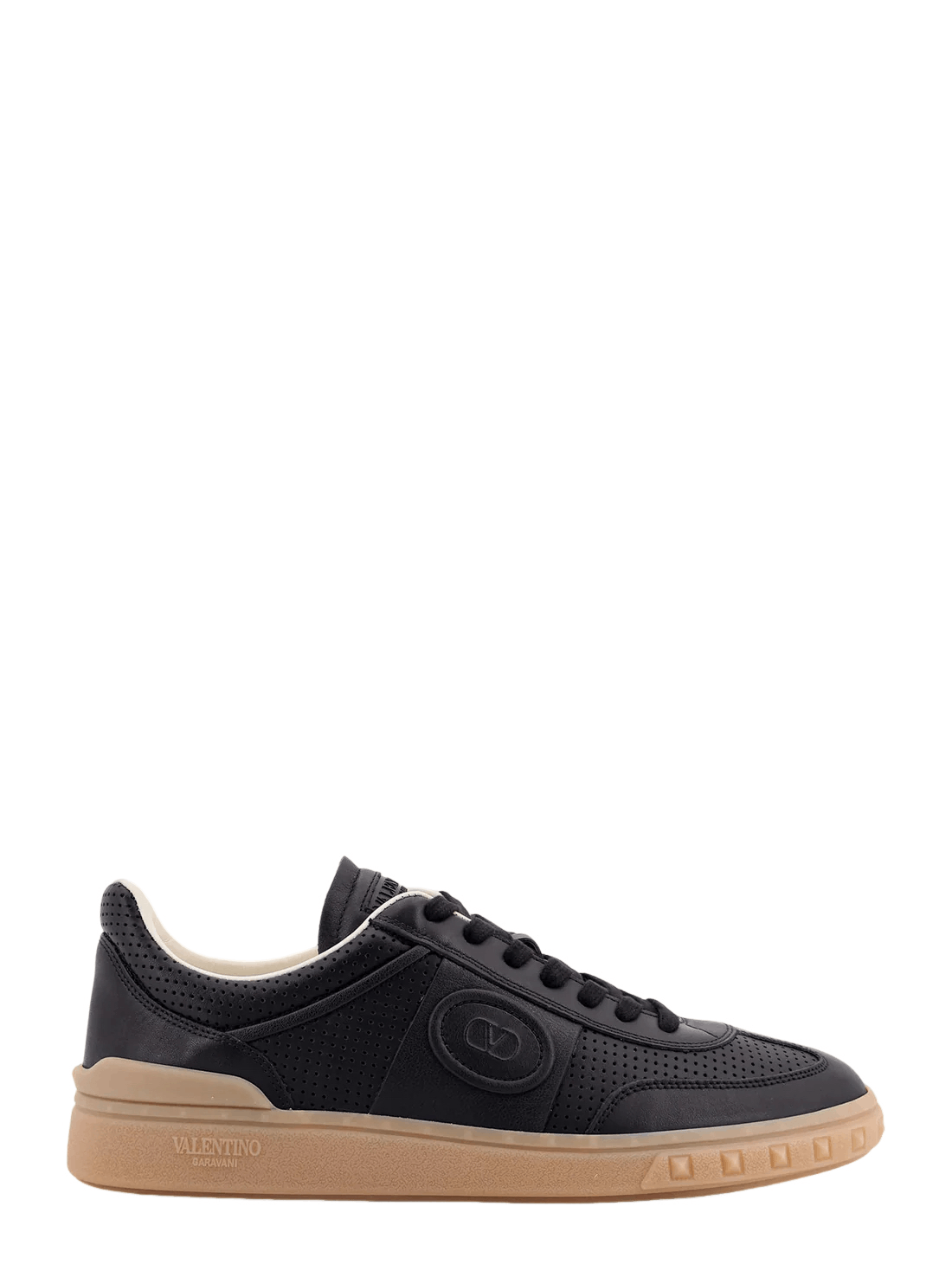 VALENTINO GARAVANI Upvillage Black Leather Sneakers New