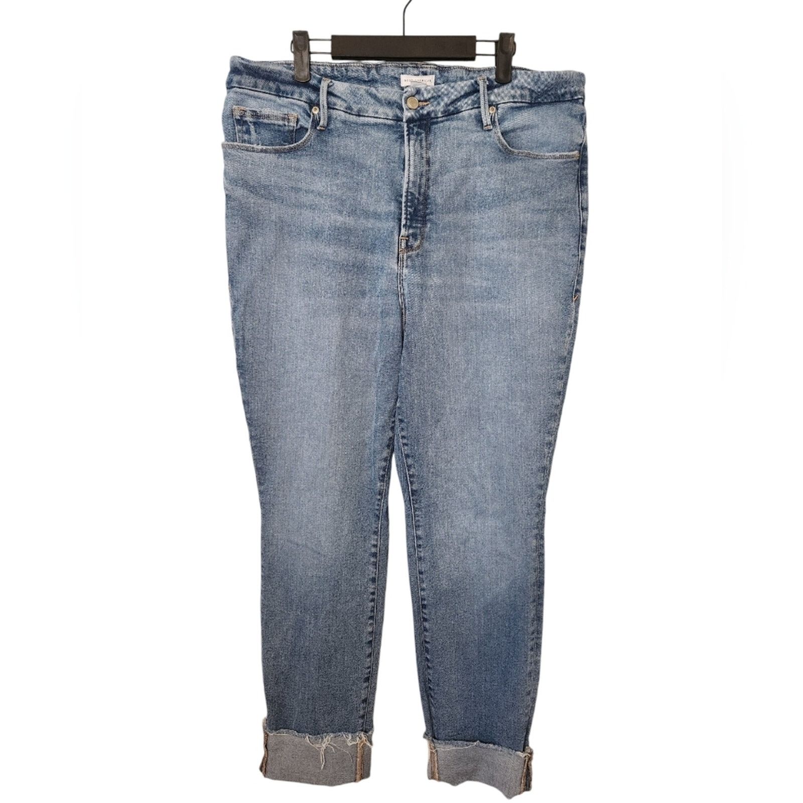 Good American Good American Good Curve Straight Leg Jeans 16 Size 38" / US 16 / IT 52 - 2 Thumbnail