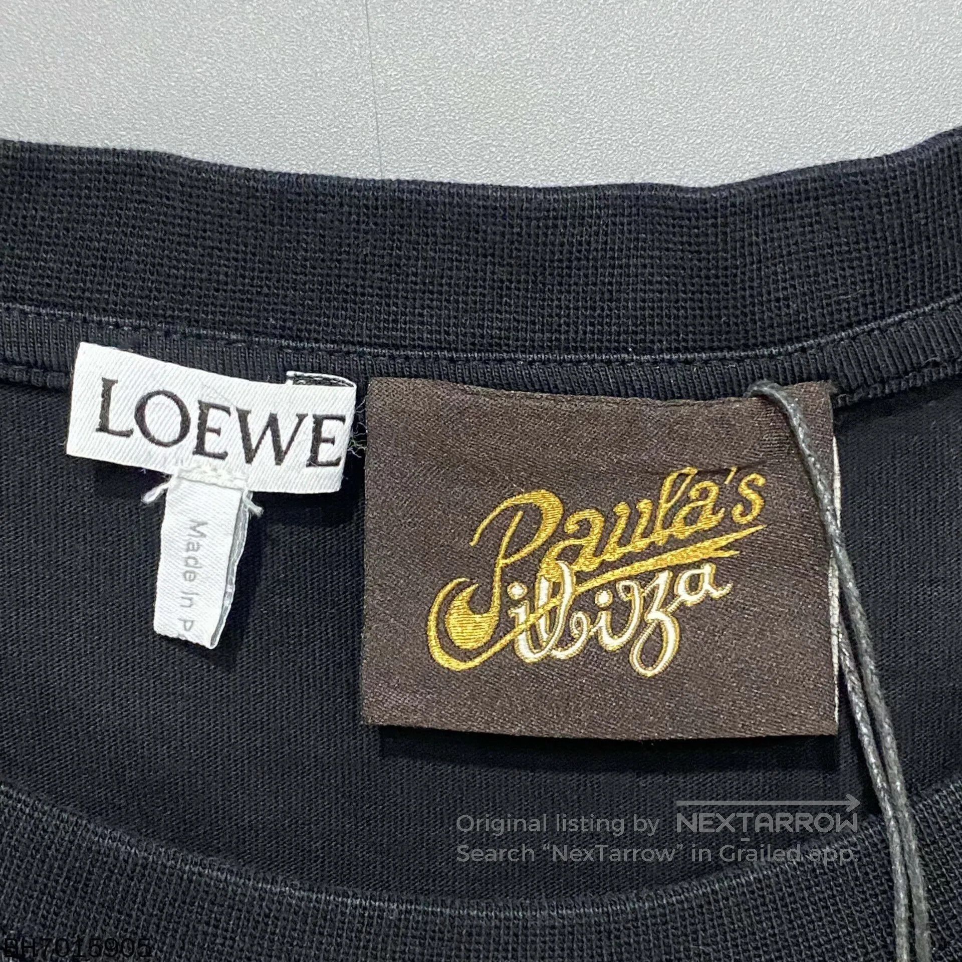 Loewe black short sleeve logo t-shirt by loewe. Size US XL / EU 56 / 4 - 5 Thumbnail