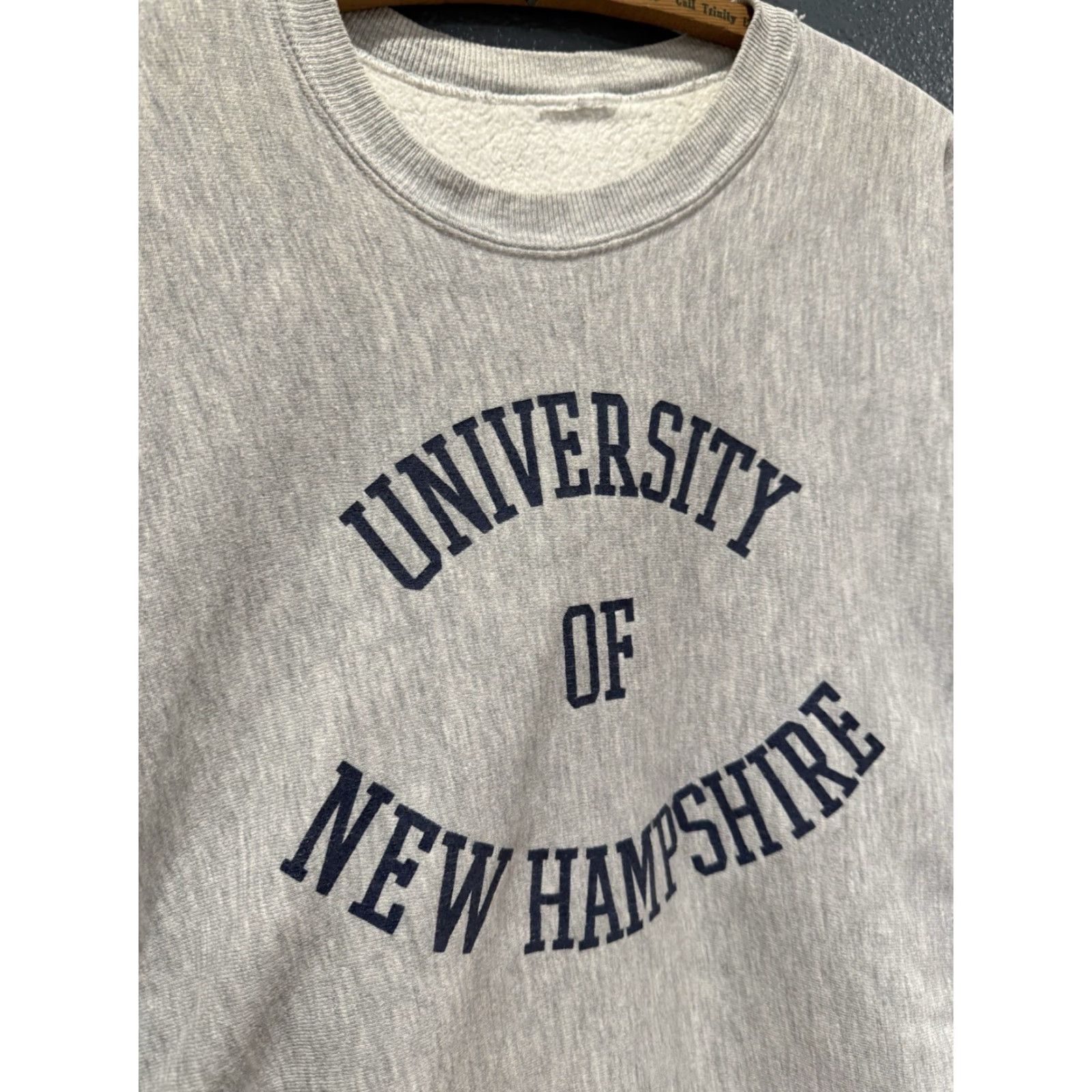 Vintage VINTAGE University Sweatshirt L Gray Reversible 80s Pullover Men Size US L / EU 52-54 / 3 - 4 Thumbnail