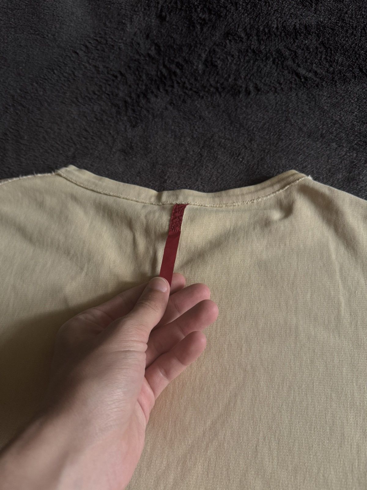 Prada Prada vintage beige tee red tab back Size US S / EU 44-46 / 1 - 12 Thumbnail