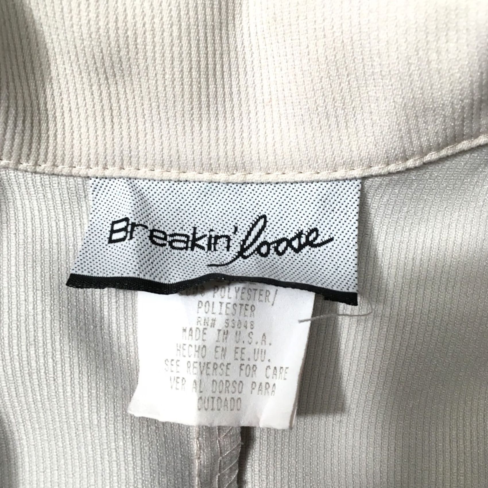 Vintage Breakin' Loose 3 Piece Set Jacket Vest Pants Ensemble beige Women Juniors 11/12 Suit Set Slim Notch Lapel Long Sleeve Solid Brown? Size 32" / US 10 / IT 46 - 6 Thumbnail