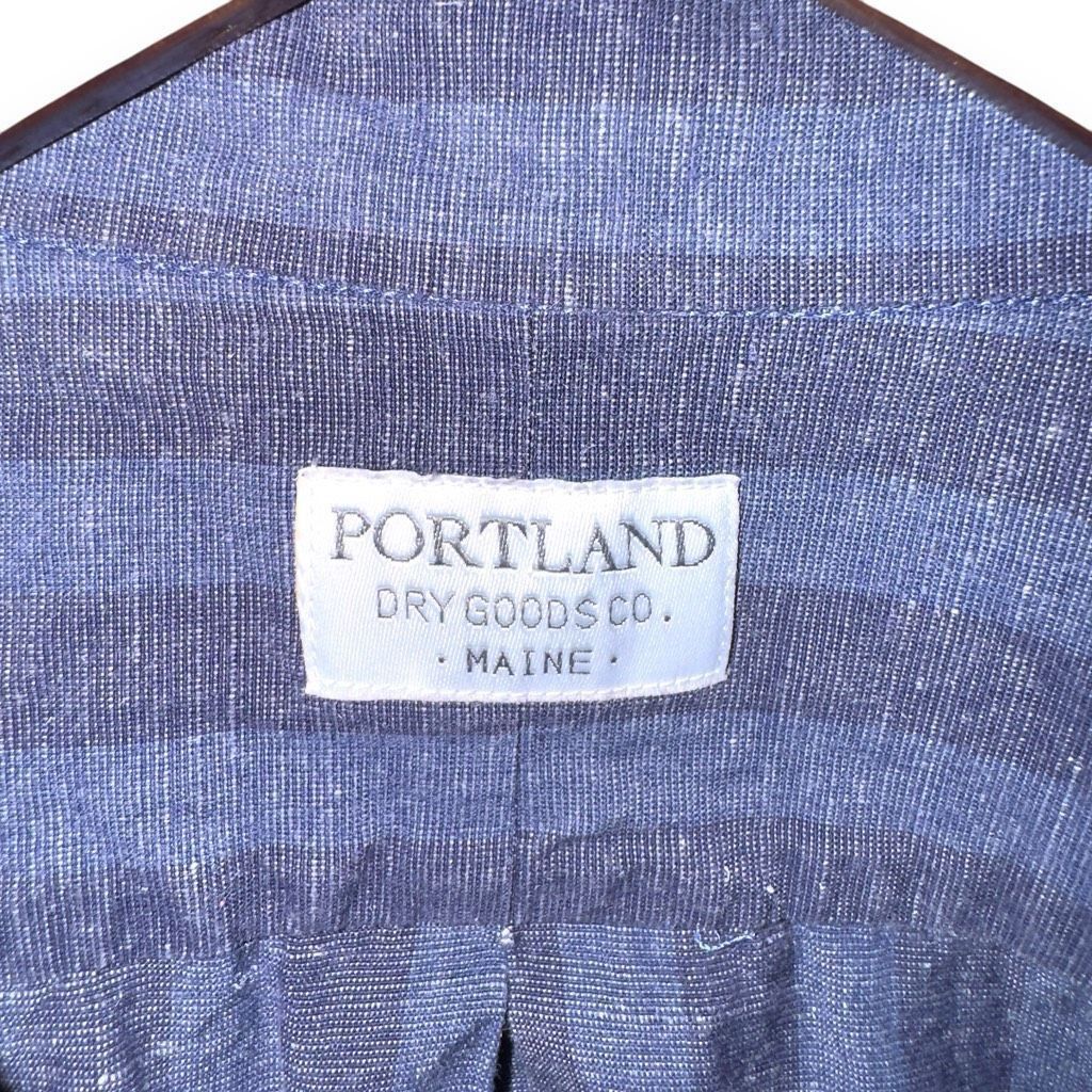 Other Portland Dry Goods Navy Striped S/S Cotton & Cashmere Guayab Size US M / EU 48-50 / 2 - 2 Thumbnail