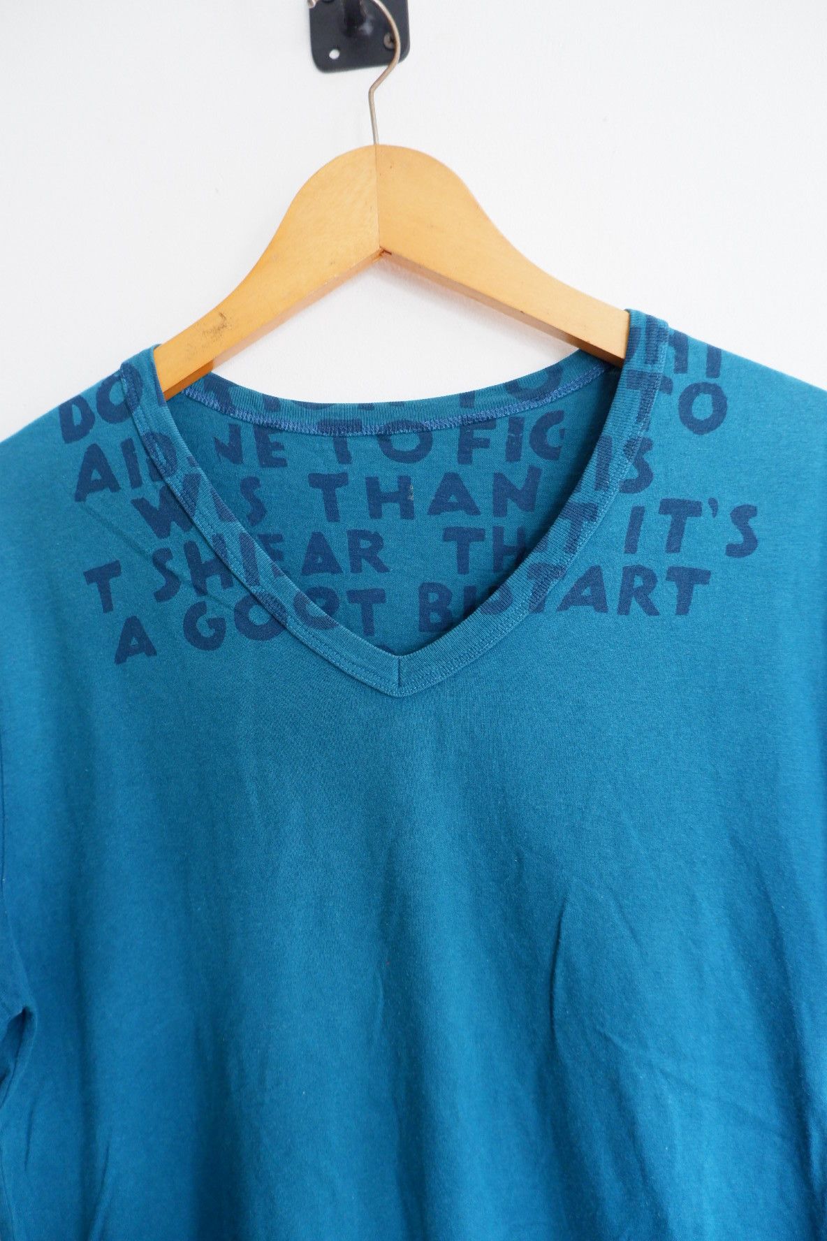 Maison Margiela Maison Margiela Aids Awareness V neck Tshirts Green Size US M / EU 48-50 / 2 - 3 Thumbnail
