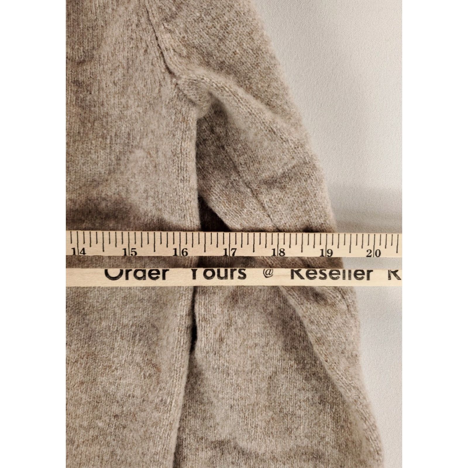 J.Crew VINTAGE J.CREW Sweater Shawl Collar 100% Lambs Wool Tan Brown Beige Mens S Pullover Mens S Size US S / EU 44-46 / 1 - 4 Thumbnail