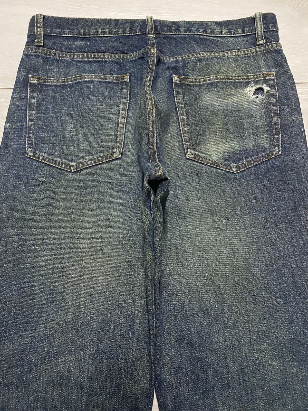 Japanese Brand Vintage Japanese Brand Mud Wash Distressed Loose Jeans Size US 34 / EU 50 - 4 Thumbnail