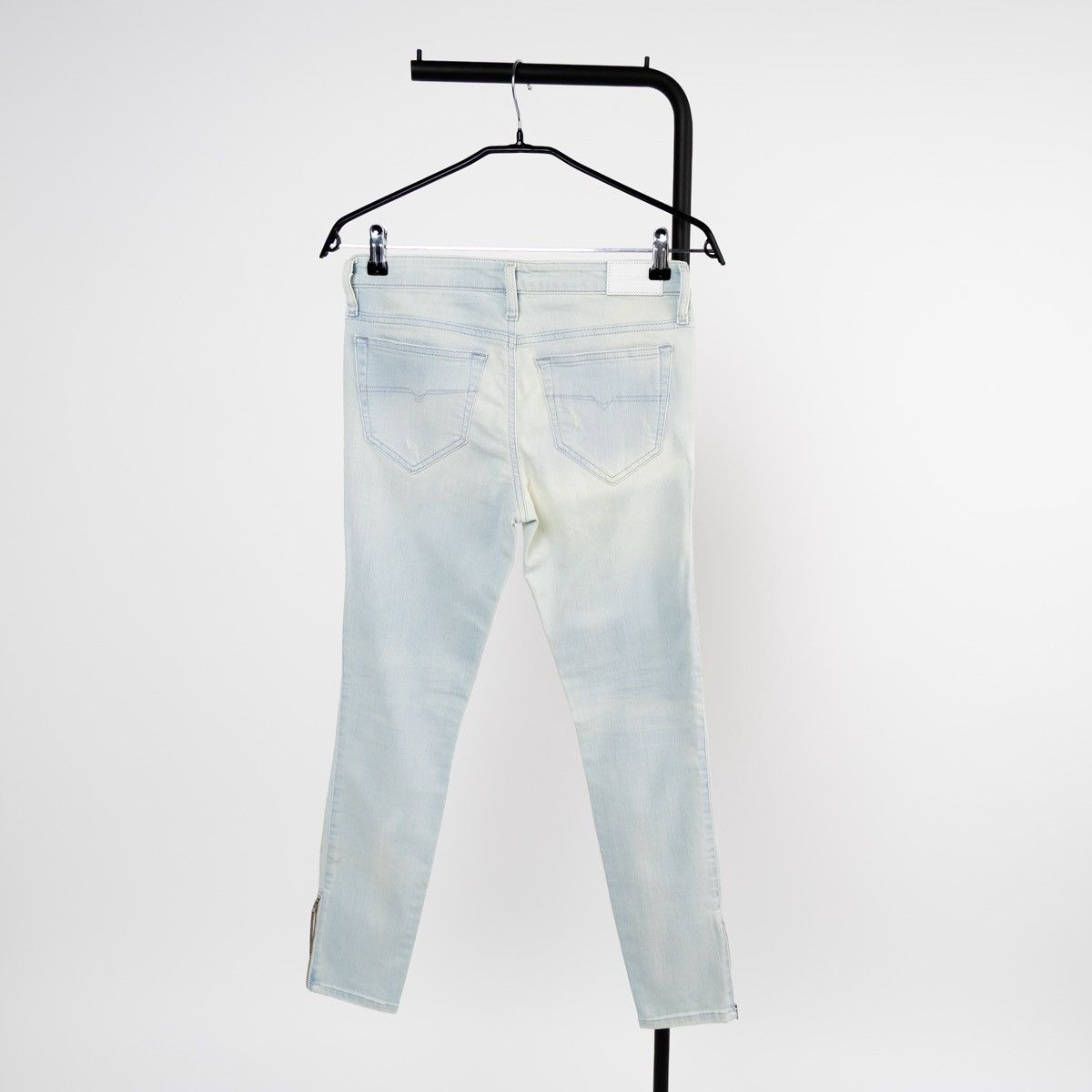 Diesel Diesel Skinzee Super Slim Skinny Jeans Light Blue Distressed Size 28" / US 6 / IT 42 - 2 Thumbnail