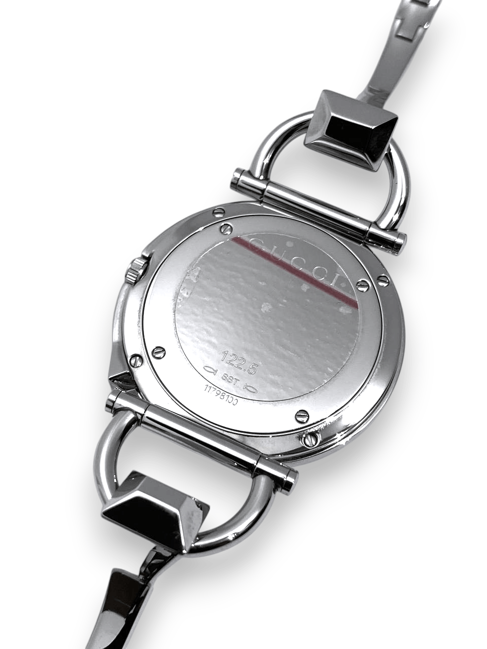 Gucci Gucci Chiodo Horsebit Round Bangle Silver Steel Watch Size ONE SIZE - 9 Thumbnail