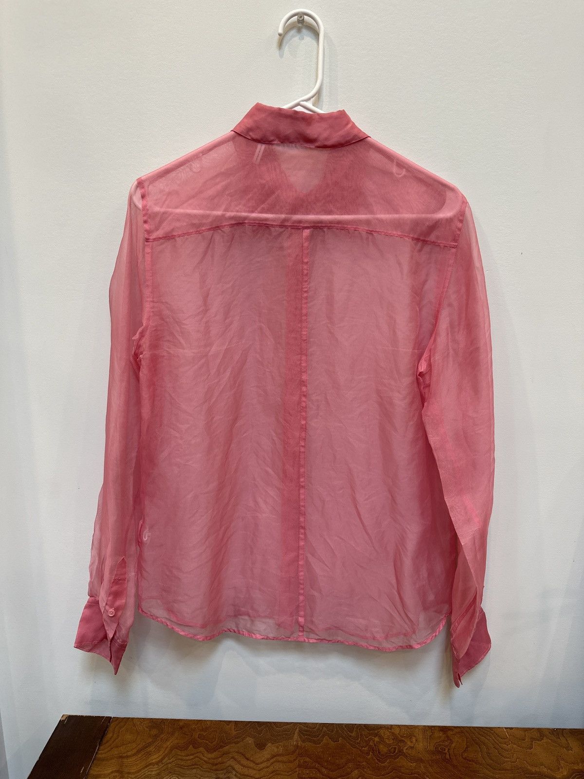 Helmut Lang Silk Organza LS Shirt Size S / US 4 / IT 40 - 3 Thumbnail