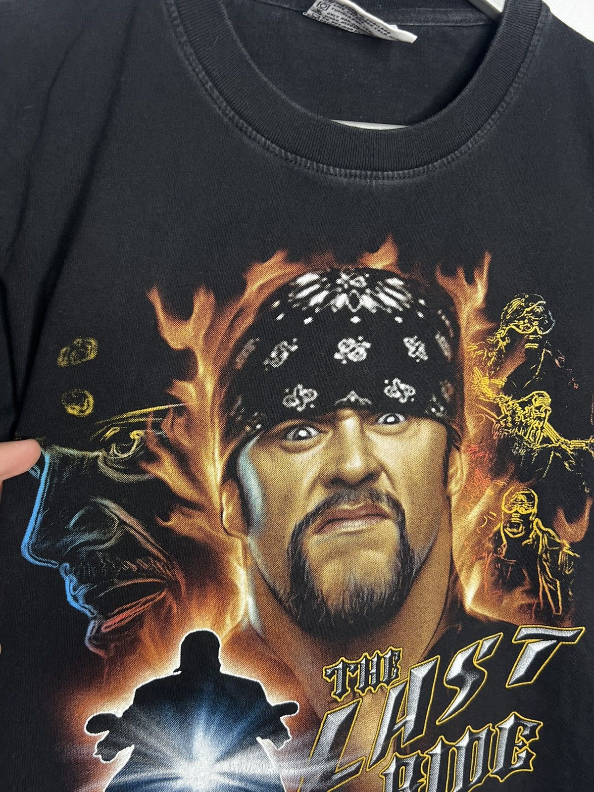 WWE Men’s Vintage 00s T-Shirt Undertaker WWE Last Hide Rare Tee Size US M / EU 48-50 / 2 - 4 Thumbnail