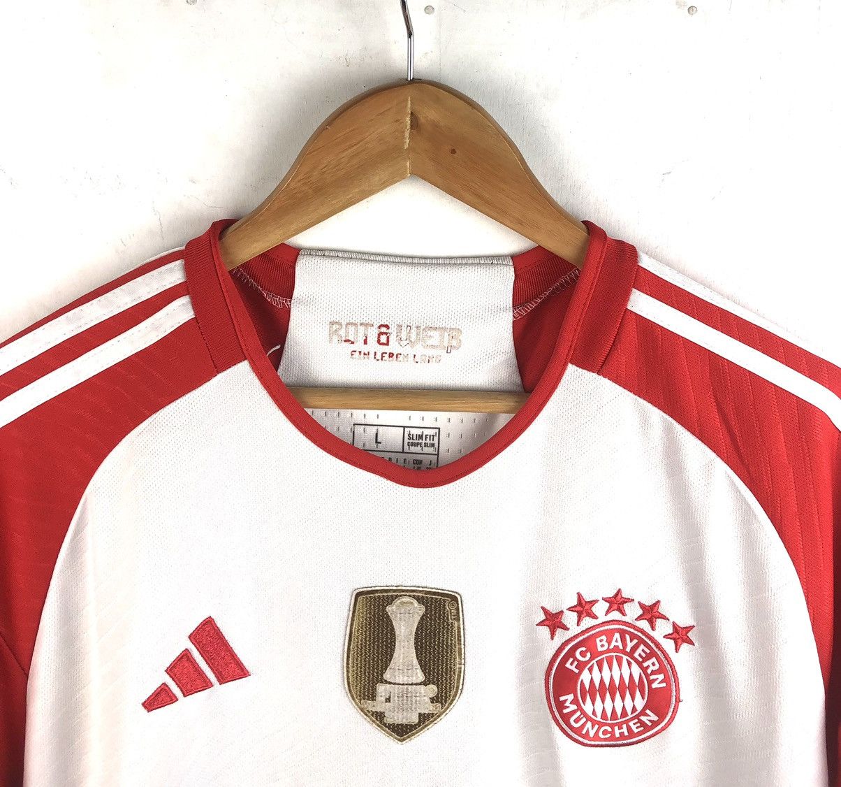 Adidas × Vintage Vintage adidas soccer jersey FC BAYER MUNCHEN large jersey Size US L / EU 52-54 / 3 - 2 Thumbnail