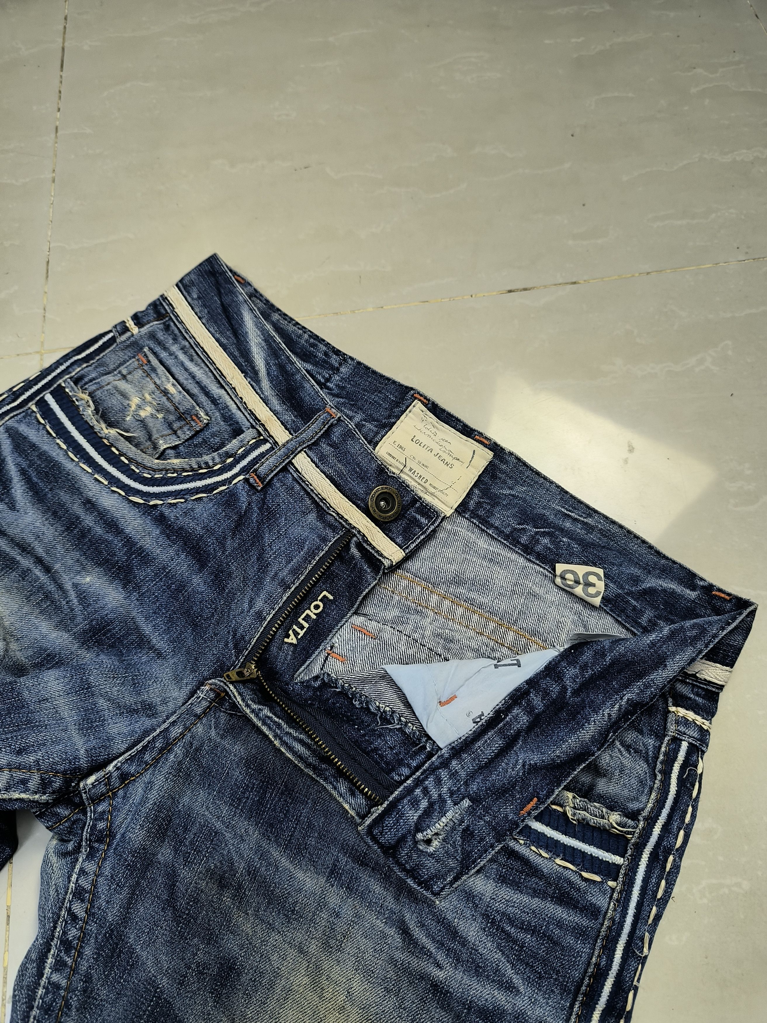 If Six Was Nine × Japanese Brand Lolita Japan Max Claw Mark Distressed Jeans Size US 34 / EU 50 - 7 Thumbnail