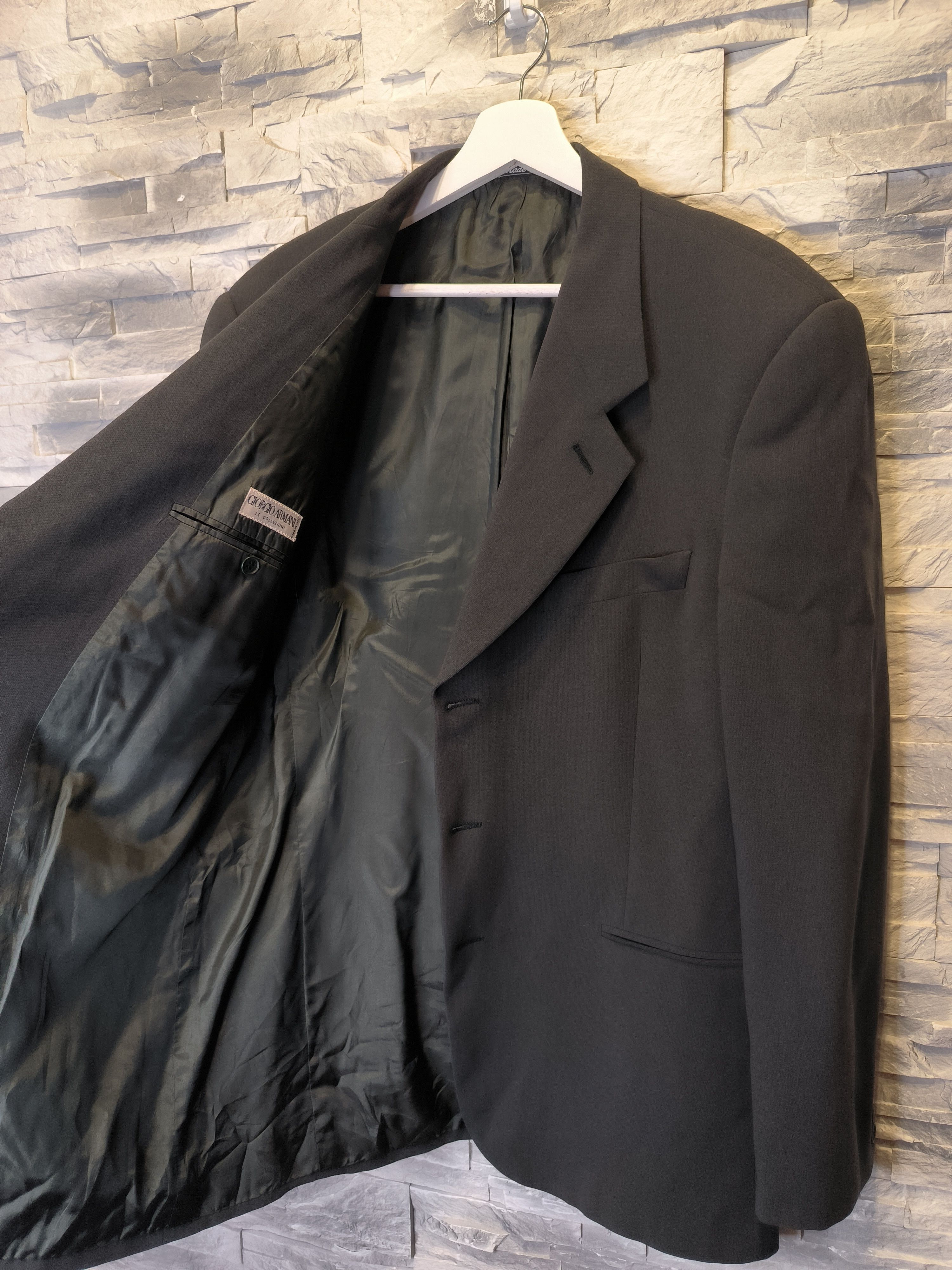 Giorgio Armani Vintage Giorgio Armani Suit Jacket Green Size 44L - 3 Thumbnail