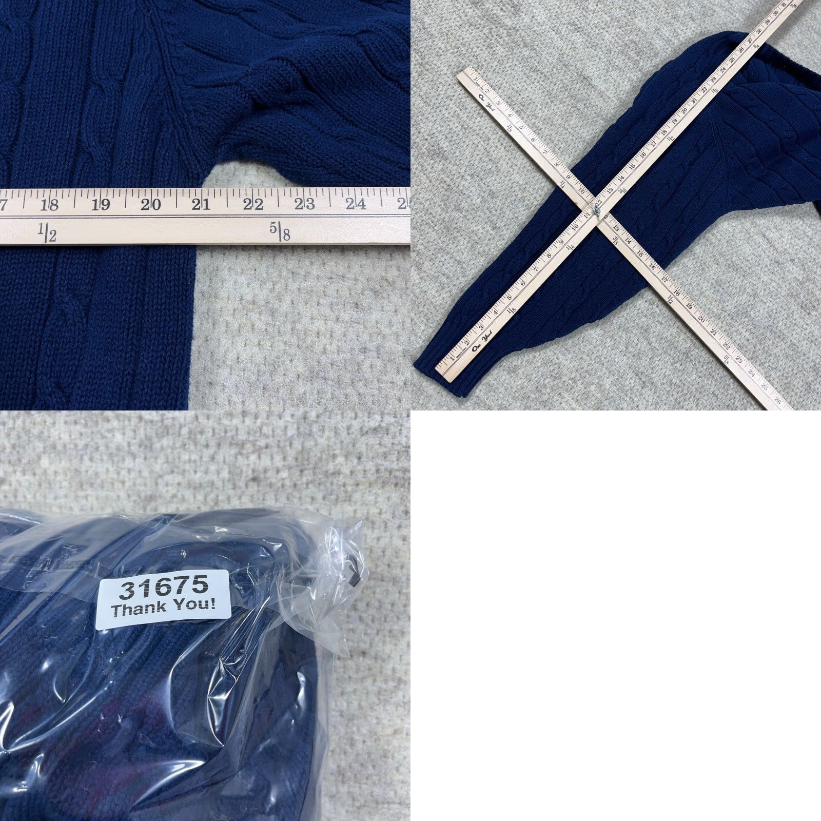 Alexander Julian VINTAGE Alexander Julian Grandpa Sweater Men L Navy Blue Cable Knit Crewneck Rib Pullover 90s Classic Seasonal All Seasons Casual Workwear Mens Size US L / EU 52-54 / 3 - 8 Thumbnail