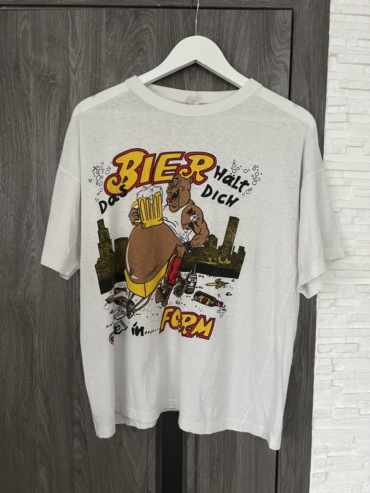 Vintage Vintage 90s tee humor beer Size US XL / EU 56 / 4 - 1 Thumbnail