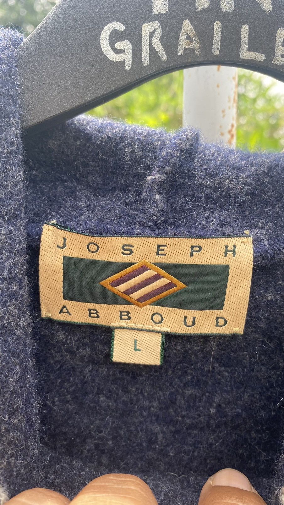 Joseph Abboud × Vintage Joseph Abboud Wool Hoodie Size US L / EU 52-54 / 3 - 6 Thumbnail