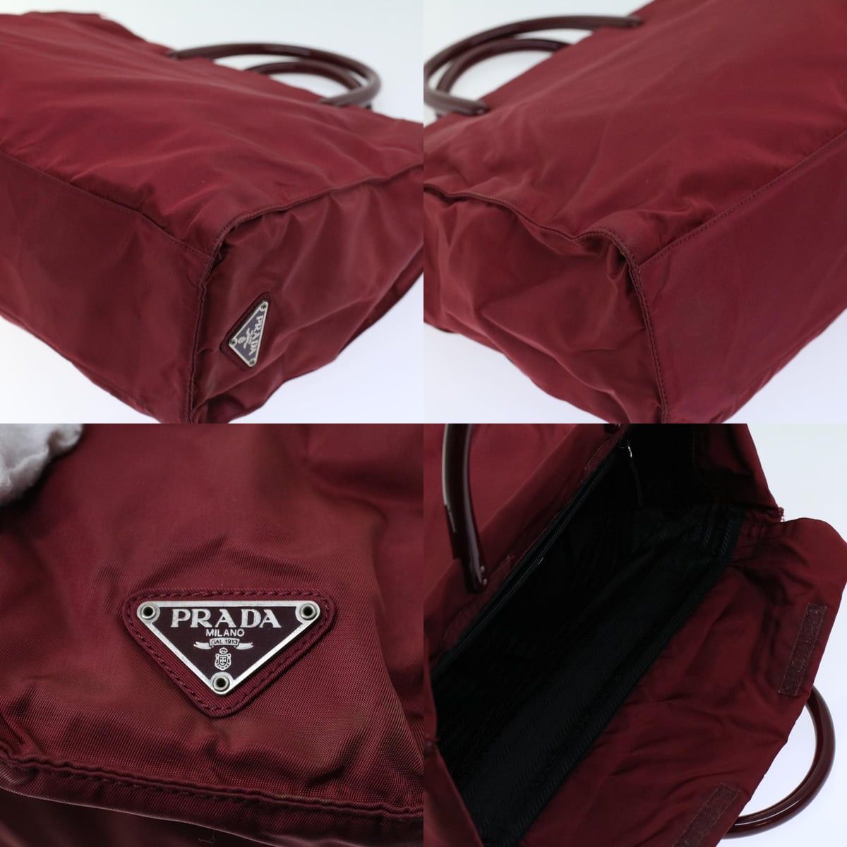 Prada PRADA Hand Bag Nylon Red Size ONE SIZE - 11 Thumbnail