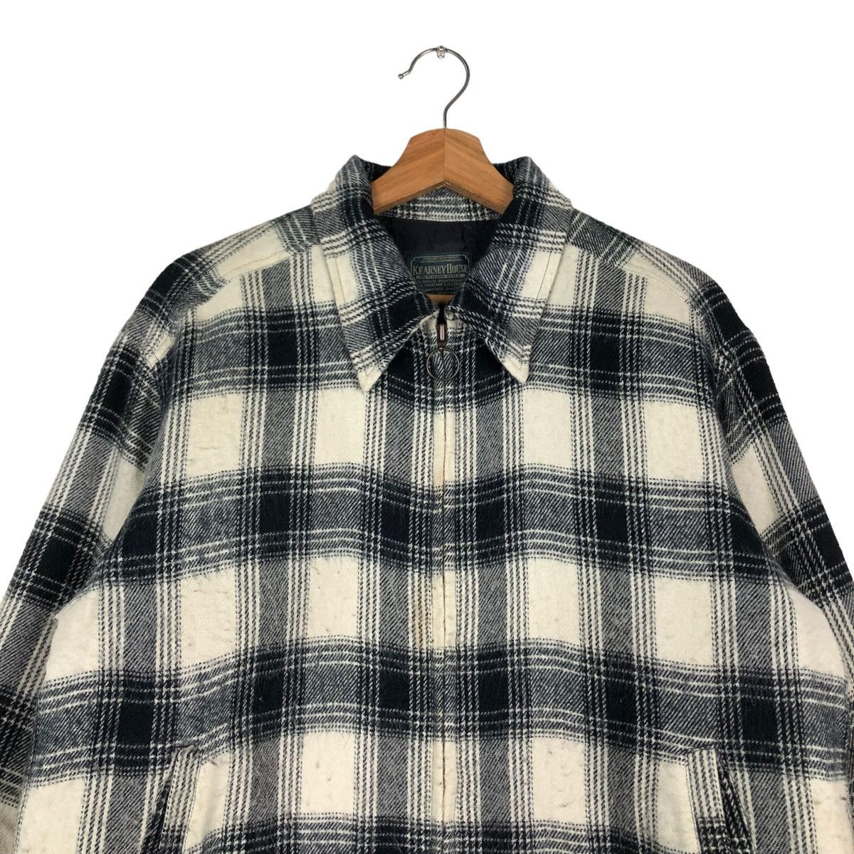 Flannel 🔥VINTAGE FLANNEL WOOL ZIPPER JACKET KEARNEY HOUSE JAPAN Size US M / EU 48-50 / 2 - 3 Thumbnail