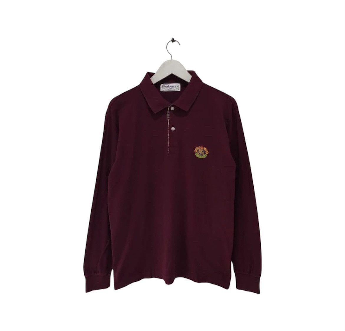 Burberry Rare Colour‼️Vintage Burberrys Long Sleeve Polos Size US M / EU 48-50 / 2 - 1 Thumbnail