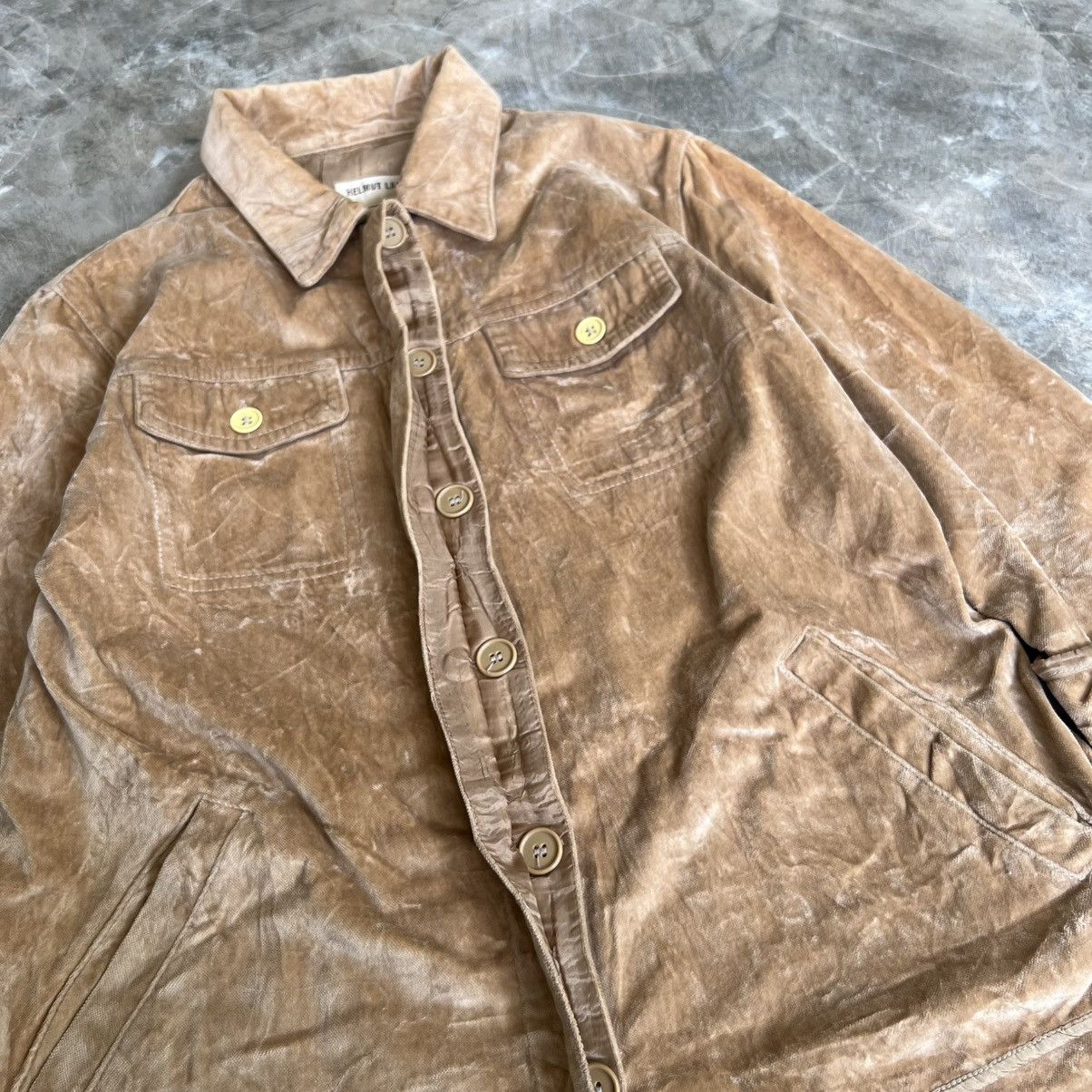 Helmut Lang 1997’s Helmut Lang GTR Velvet Coats Jacket Size M / US 6-8 / IT 42-44 - 3 Thumbnail