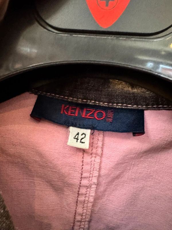 Kenzo × Vintage Denim jacket Vintage Kenzo Jeans Purple Pink Jacket 42 L Size L / US 10 / IT 46 - 3 Thumbnail