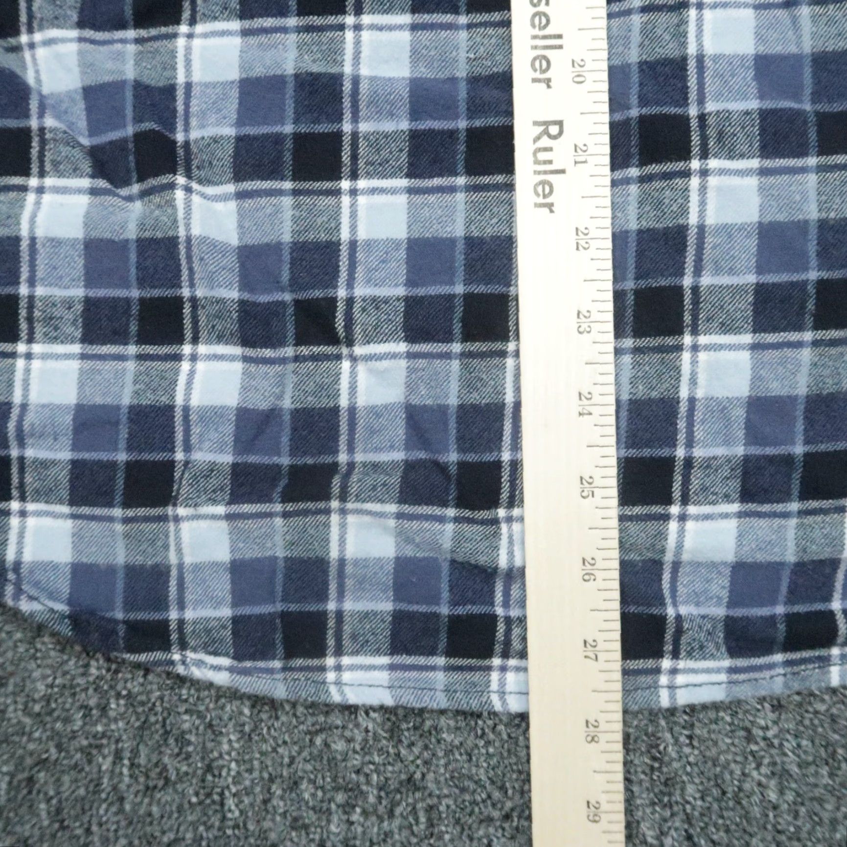 Gramicci VINTAGE Gramicci Shirt Mens XL Blue Plaid Flannel Snap Long Sleeve Button Outdoors VTG Size US XL / EU 56 / 4 - 7 Thumbnail