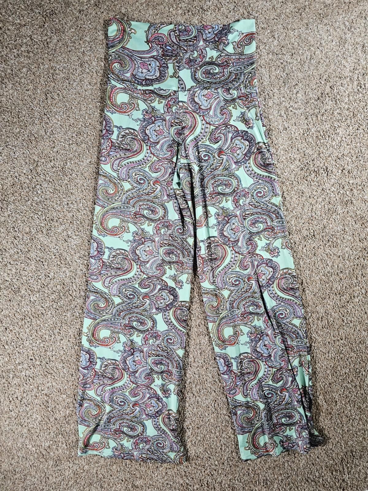 White Mark white mark paisley palazzo pants M Size 32" / US 10 / IT 46 - 7 Thumbnail