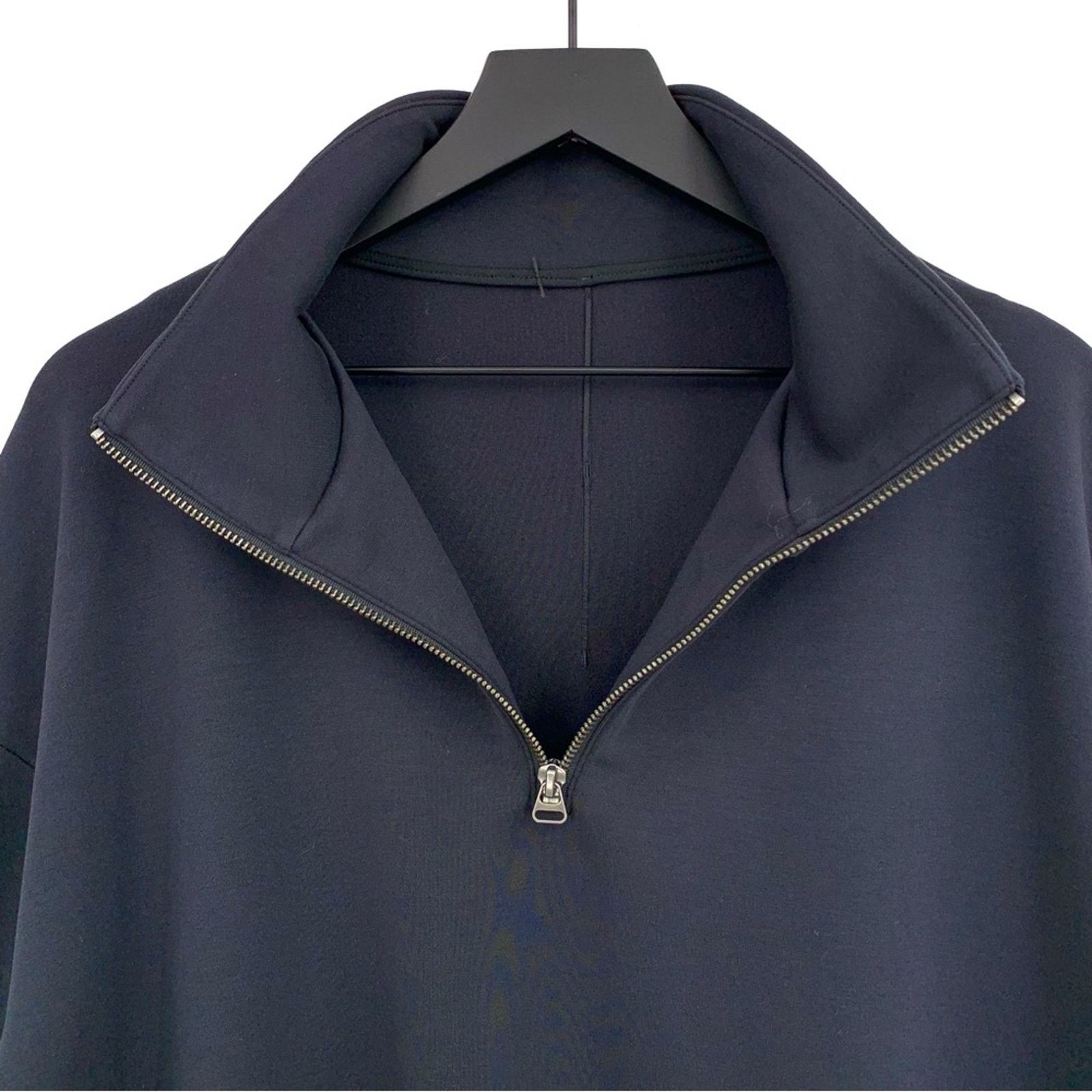 LULULEMON Men's 1/4 Zip Pullover Sweatshirt Navy Blue XXL?