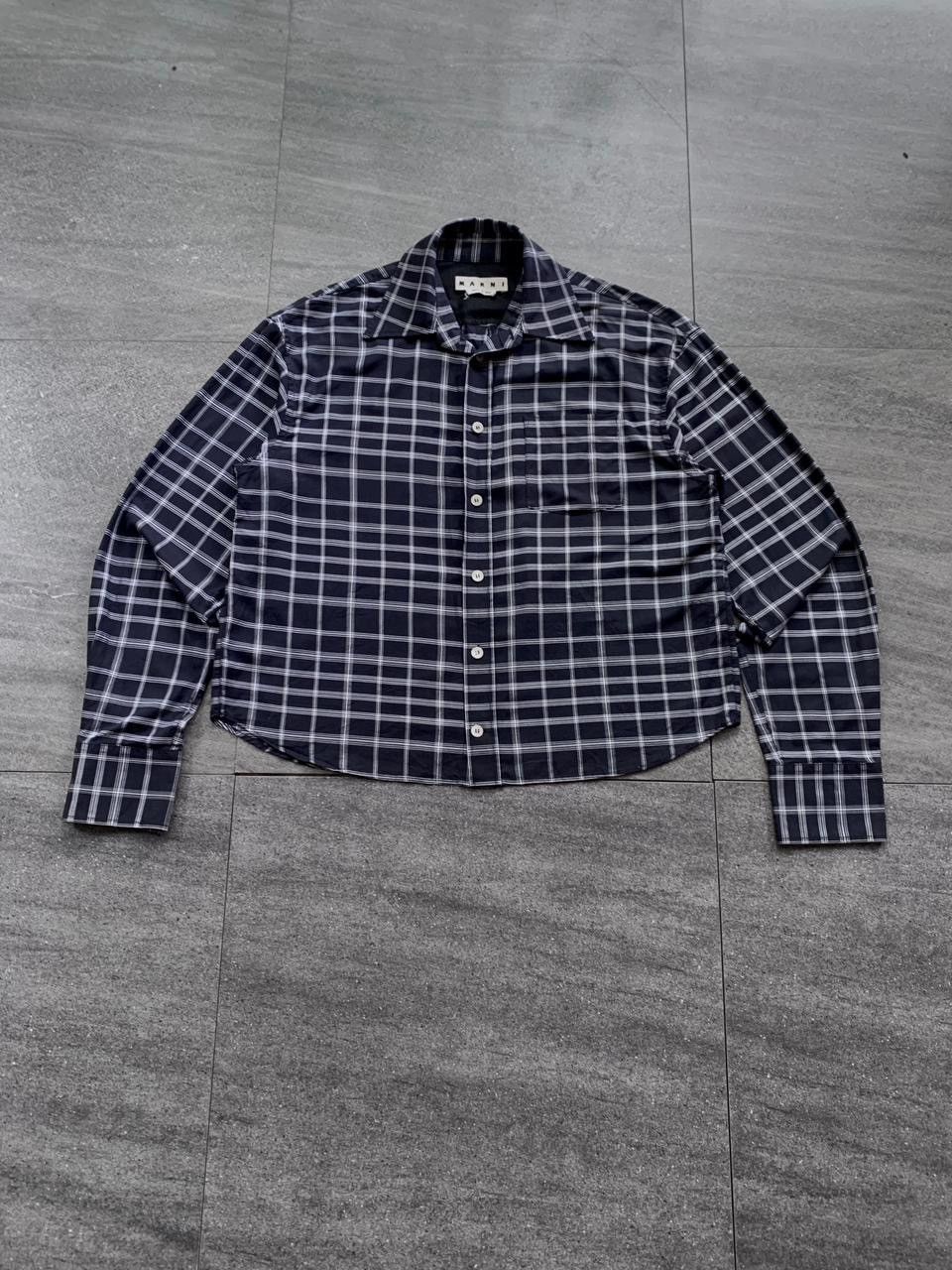 Marni FREE TAX! Cropped Plaid Shirt Size US M / EU 48-50 / 2 - 1 Thumbnail