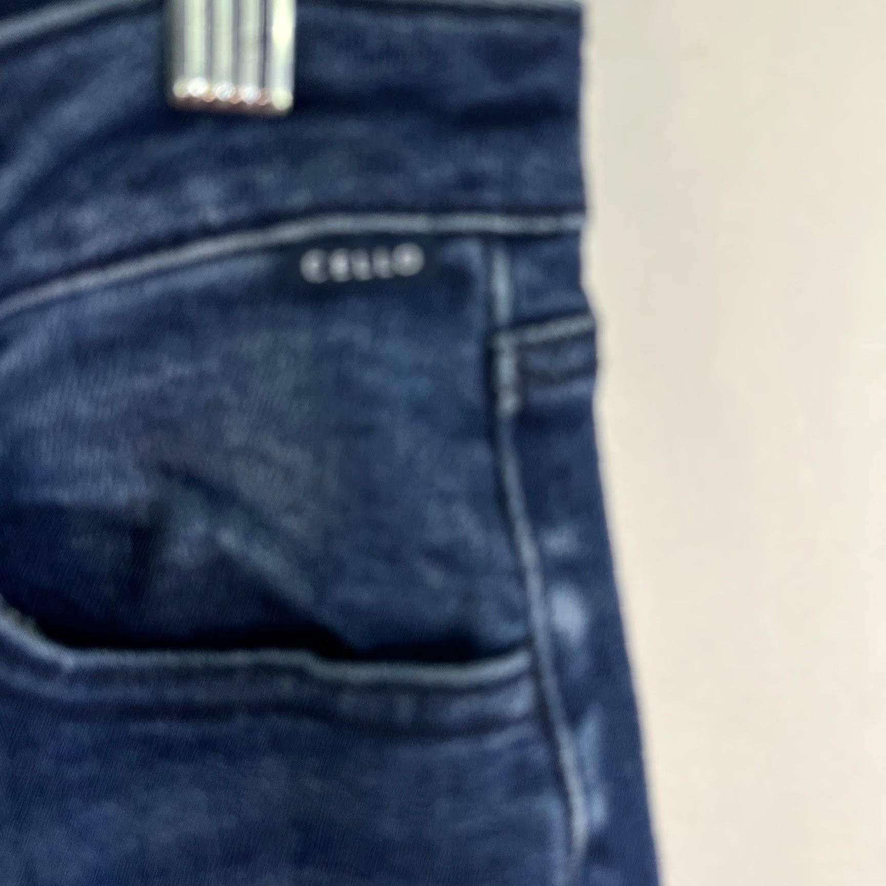 Denime Cello Denim Jeans Wide-Leg Flare Blue 30x33 Stretch Womens Size 11 Size 32" / US 10 / IT 46 - 5 Thumbnail
