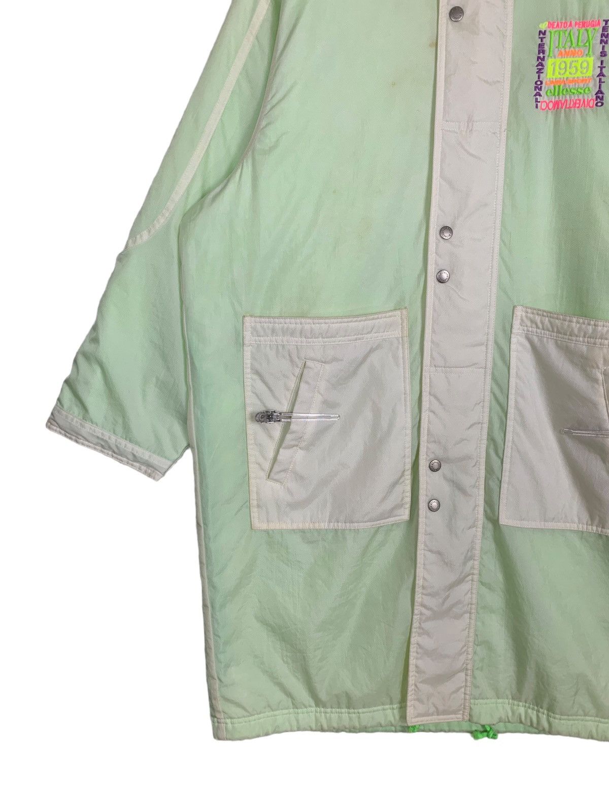 Ellesse Ellesse Italy Tennis Sportswear Long Button Jacket Hoodies Size US L / EU 52-54 / 3 - 5 Thumbnail