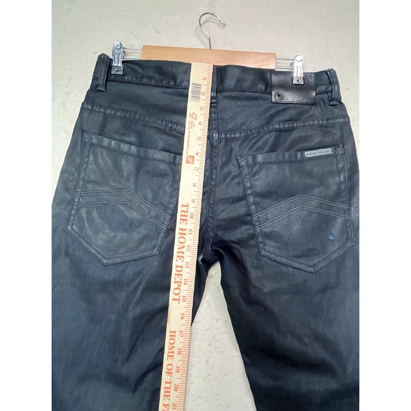 Armani Exchange AX Armani Exchange Jeans Slim 31x30 Dark Gray Mens Jeans Slim Straight Button Fly 5-Pocket Logo City College Preppy Vintage No Size US 31 - 4 Thumbnail