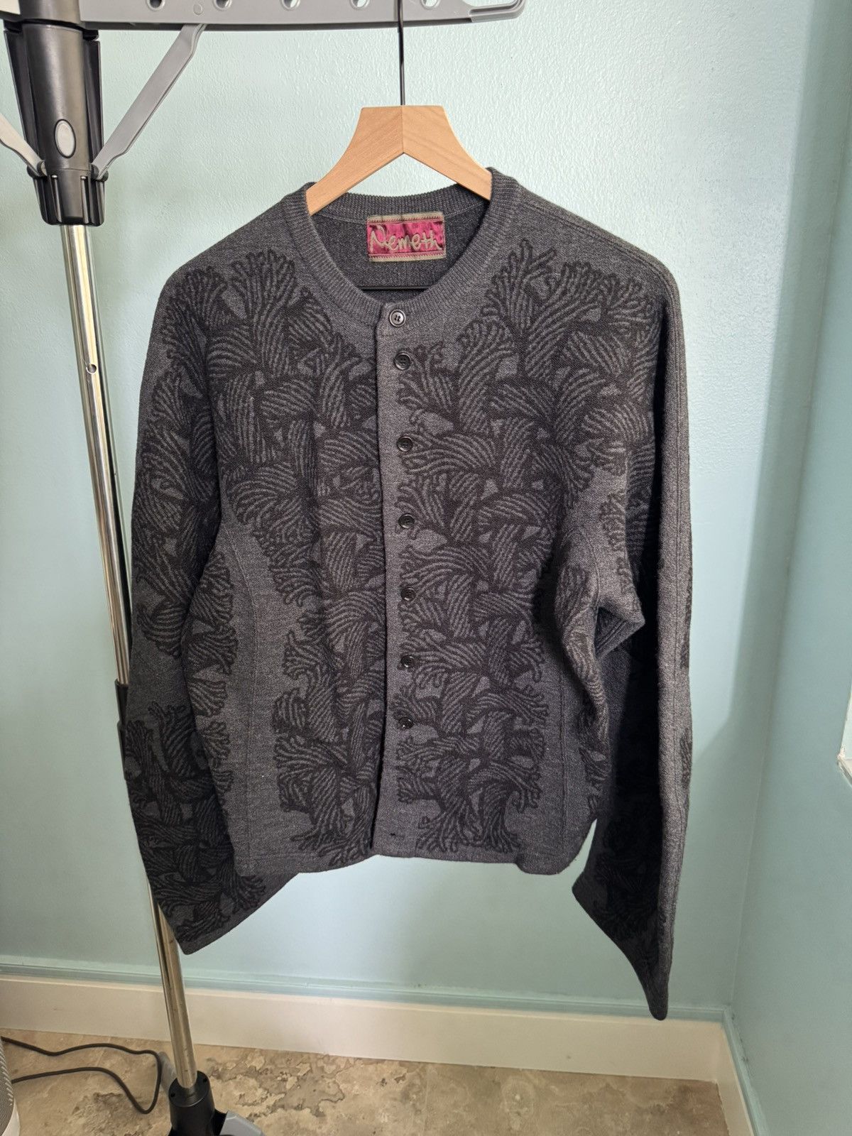Christopher Nemeth Knit Cardigan 203K - Dark Grey Size US M / EU 48-50 / 2 - 4 Thumbnail