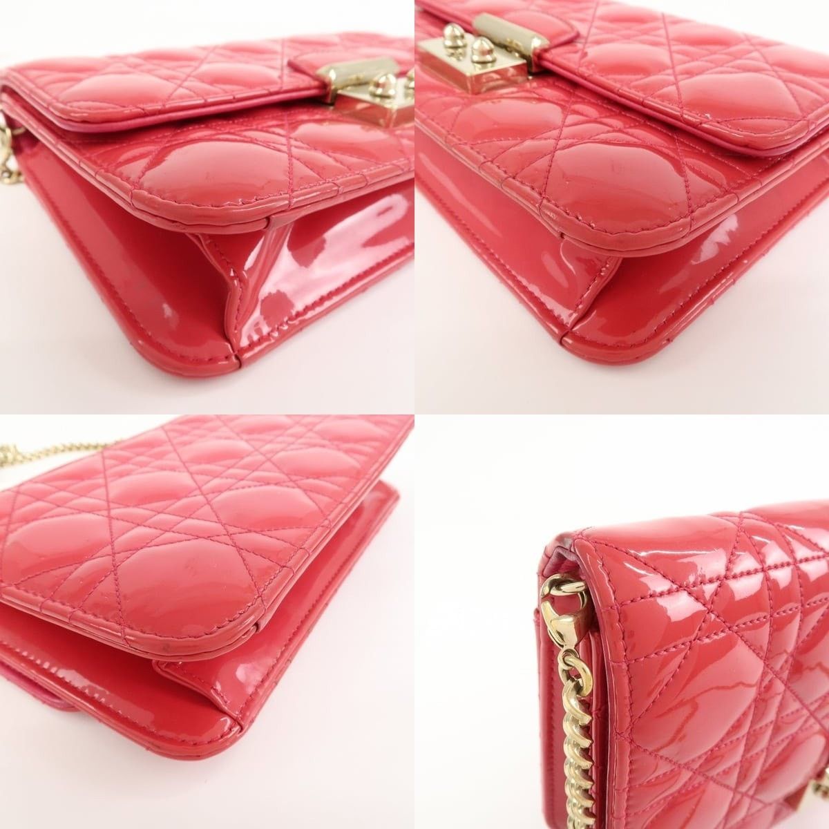 Christian Dior Monsieur Christian Dior Patent Leather Shoulder Bag Size ONE SIZE - 5 Thumbnail